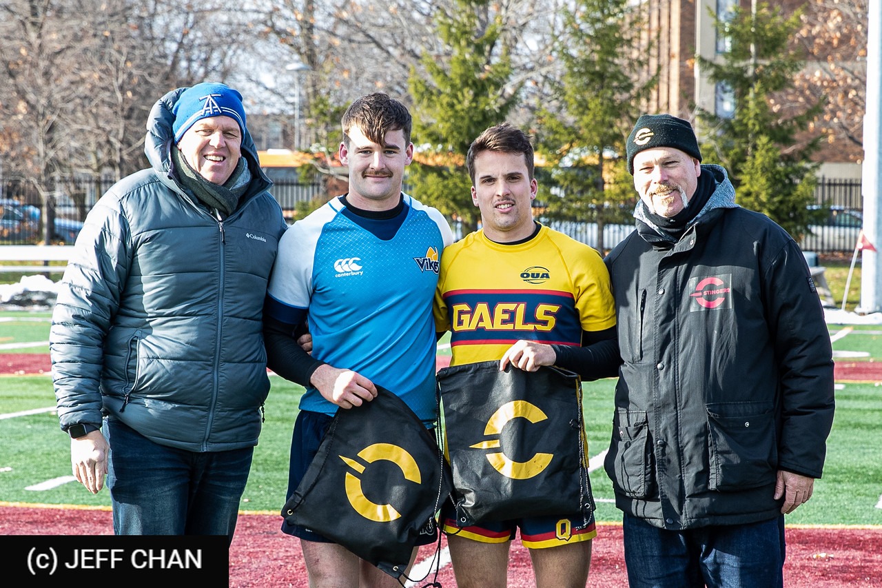 Logan MARTIN-FEEK - Dylan YOUNG -  Queen's University - University of Victoria - Rugby - CANUMENS 2019 - Queen's U vs U Victoria - by Jeff Chan (#CANUMENS1905) Photo by: Jeff Chan | Siuxy Sports 2019-11-22