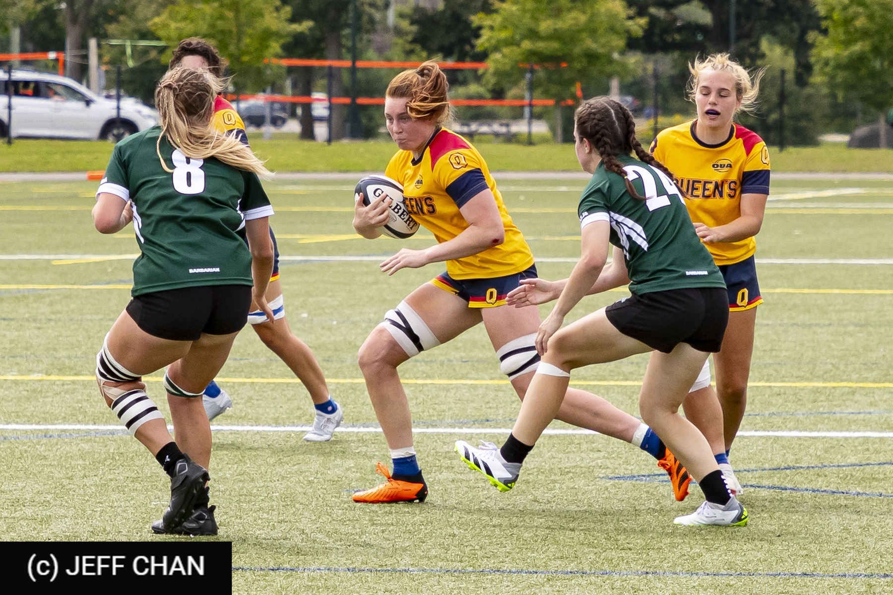  Queen's University - Trent University - Rugby - OUA 2023 Queen's (W) vs Trent (#OUW23QWTR09) Photo by: Jeff Chan | Siuxy Sports 2023-09-02