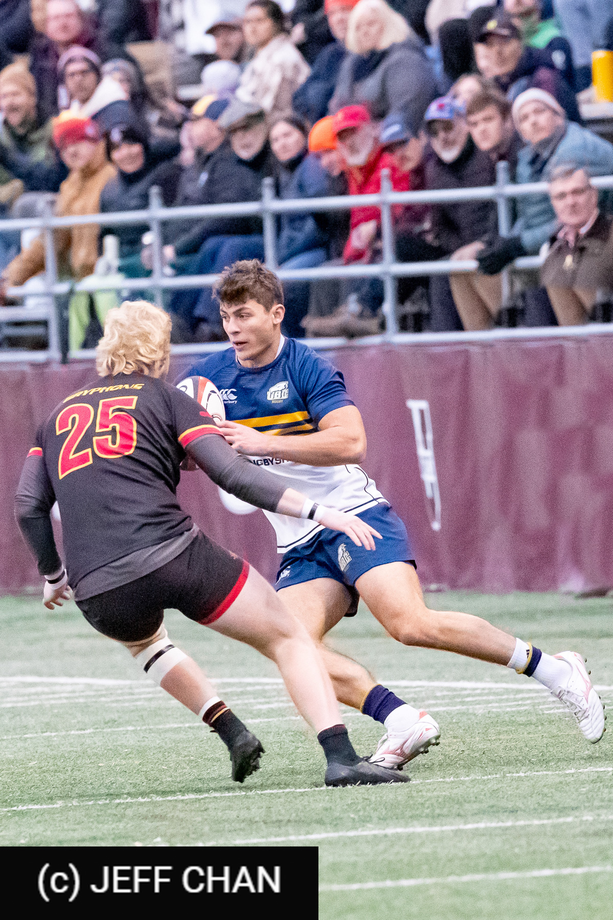 Demetri PATTERSON -  University of British Columbia - University of Guelph - Rugby - CANUMENS 2024 - Bronze - UBC vs Guelph by Jeff Chan (#CANUMENS2411) Photo by: Jeff Chan | Siuxy Sports 2024-11-17