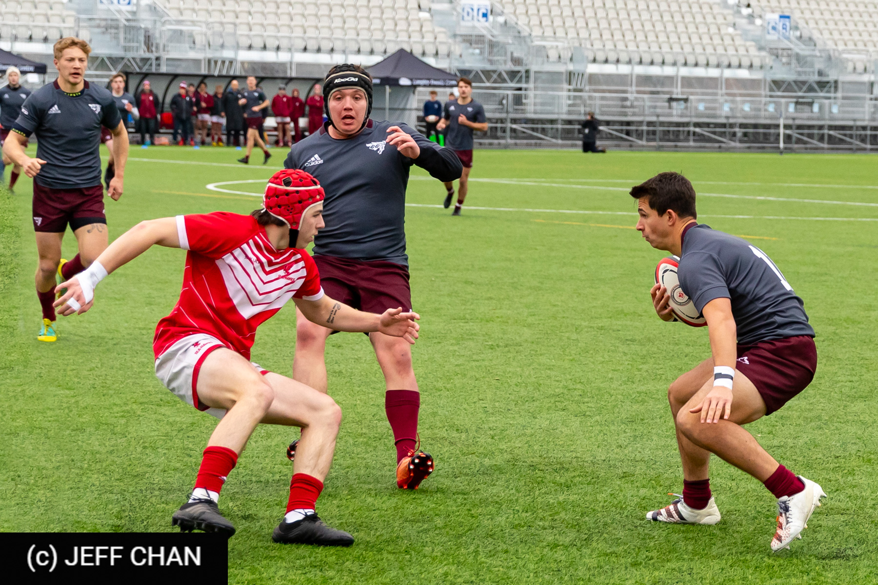 Connor BILLO - Graeme NEILL-KLEIN -  Memorial University of Newfoundland - Université Ottawa - Rugby - CANUMENS 2023 - Quarter final - Memorial vs U Ottawa by Jeff Chan (#CANUMENS2303) Photo by: Jeff Chan | Siuxy Sports 2023-11-15