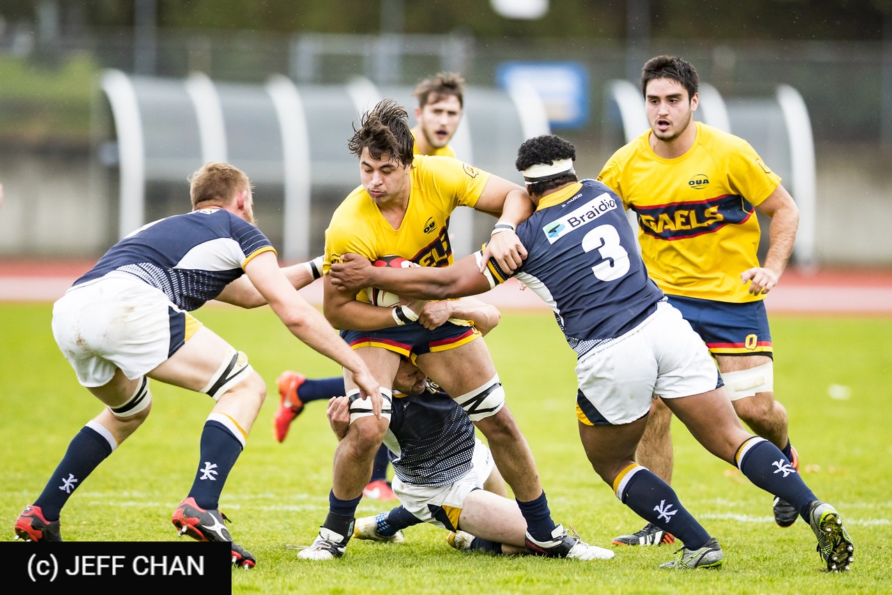 Tristan RUSE - Mihai RUSU -  Queen's University - University of British Columbia - Rugby - CANUMENS 2018 - Queen's U vs U British Columbia - Gold Game by Jeff Chan (#CANUMENS1809) Photo by: Jeff Chan | Siuxy Sports 2018-11-25