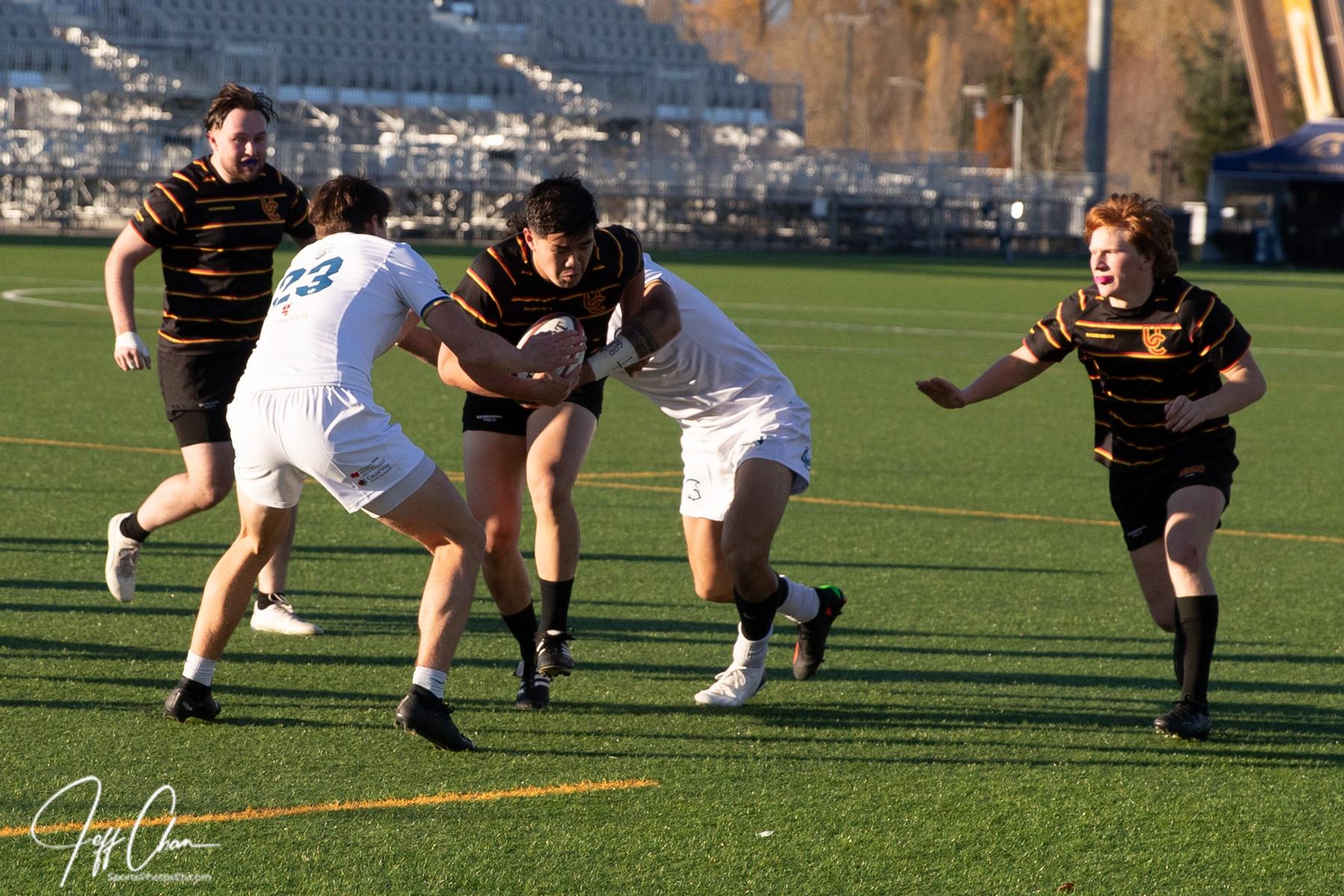  Trinity Western University - University of Calgary - Rugby - CANUMENS 2023 - Semi final - Trinity W vs Calgary U by Jeff Chan (#CANUMENS2308) Photo by: Jeff Chan | Siuxy Sports 2023-11-17