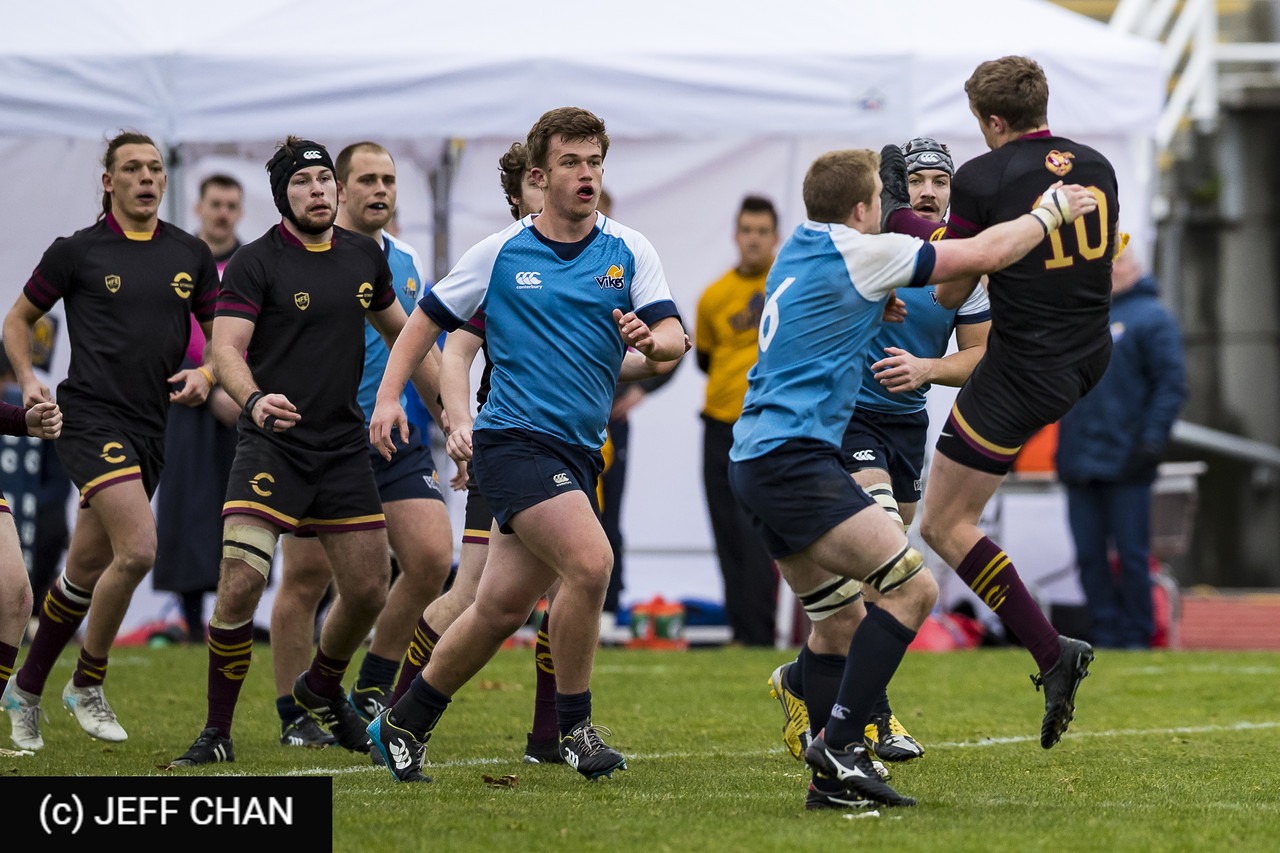 Malcolm BAIRD - Denver FATT - Thomas Di FIORE - Thomas GOETZ - Oliver NOTT -  University of Victoria - Université Concordia - Rugby - CANUMENS 2018 - U Victoria vs Concordia U - Bronze Game by Jeff Chan (#CANUMENS1808) Photo by: Jeff Chan | Siuxy Sports 2018-11-25