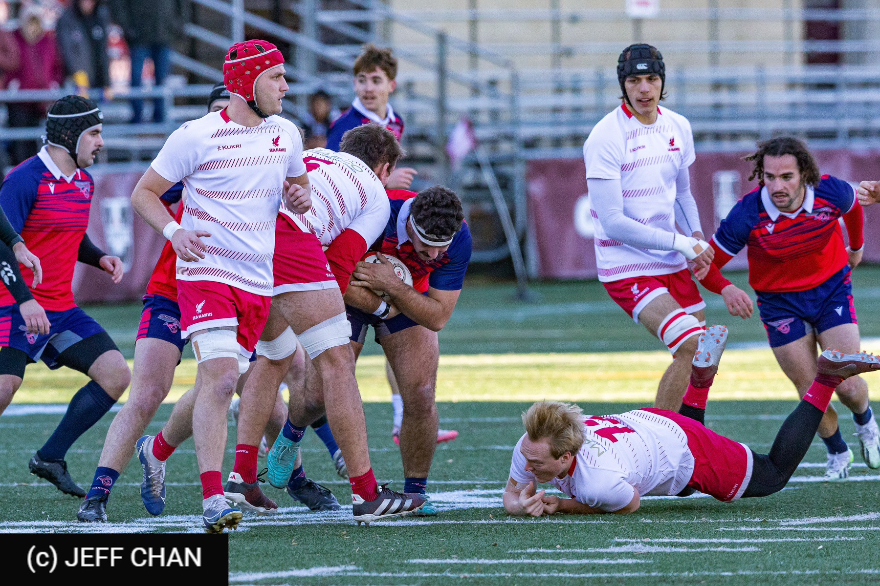 Brahim MAHMOUDI -  ÉTS (École de technologie supérieure) - Memorial University of Newfoundland - Rugby - CANUMENS 2024 - Qtr final - ETS vs Memorial UN by Jeff Chan (#CANUMENS2402) Photo by: Jeff Chan | Siuxy Sports 2024-11-13