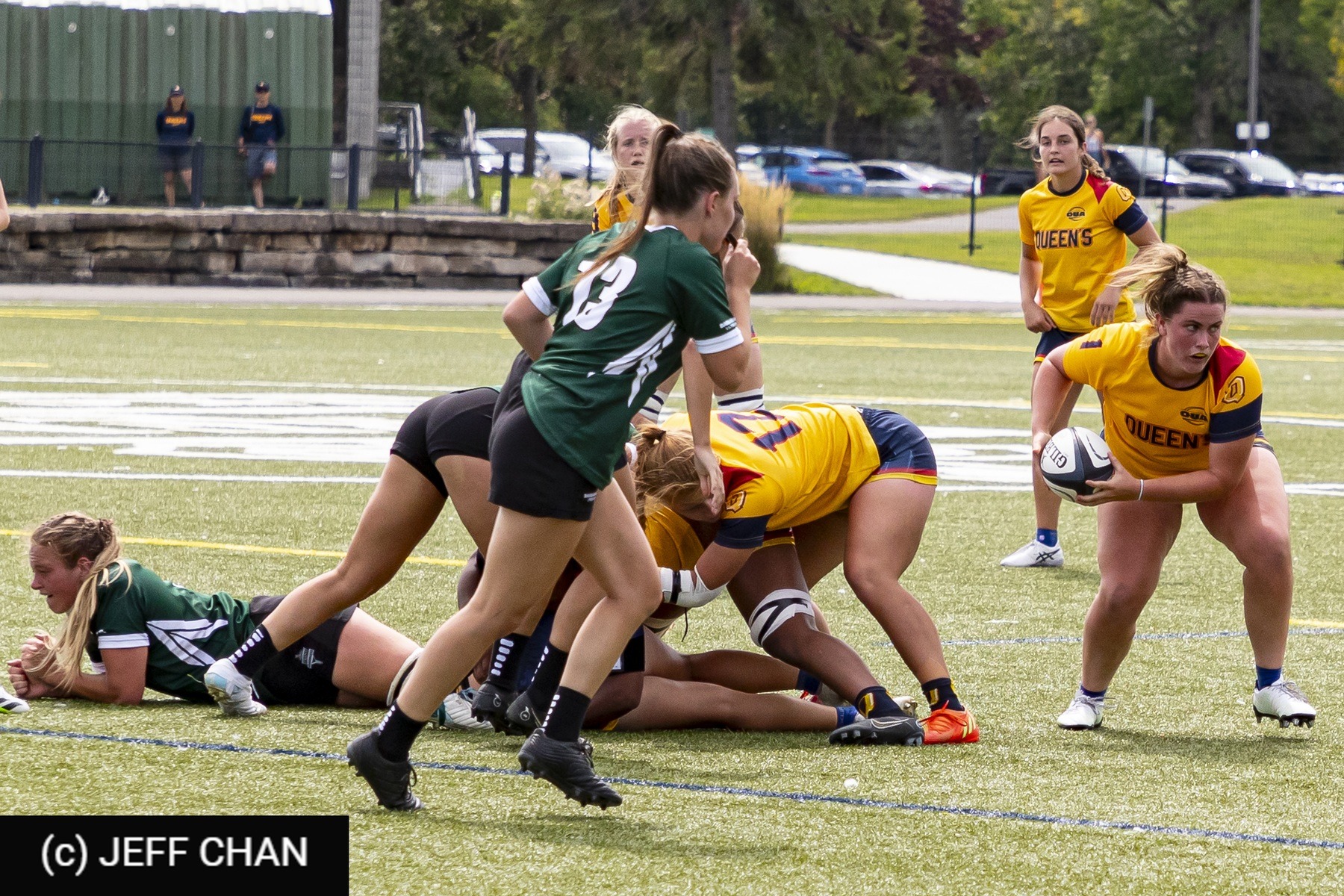  Queen's University - Trent University - Rugby - OUA 2023 Queen's (W) vs Trent (#OUW23QWTR09) Photo by: Jeff Chan | Siuxy Sports 2023-09-02