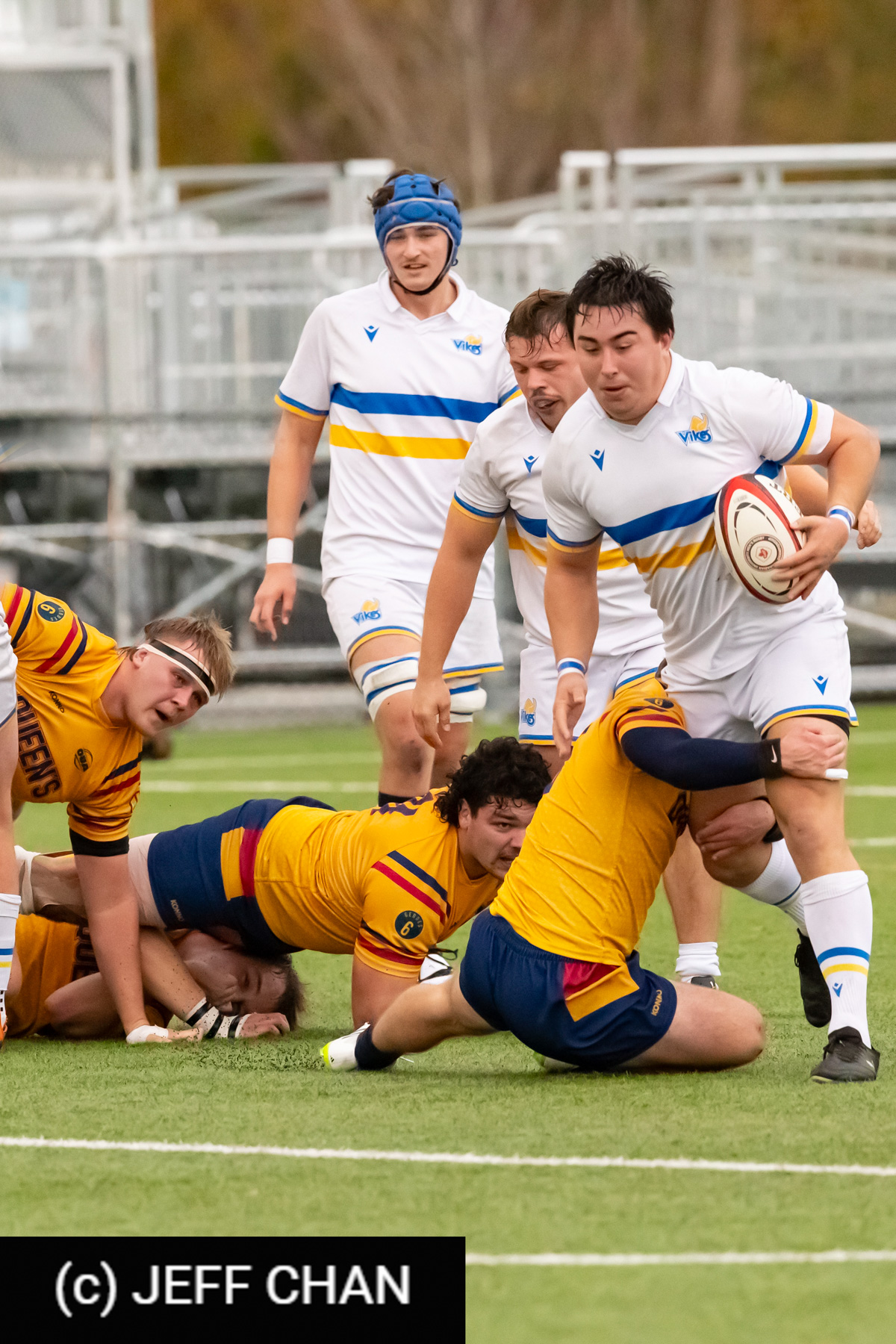 Brendan KIM - Phoenix MOLLER -  Queen's University - University of Victoria - Rugby - CANUMENS 2023 - Quarter final - Queen's vs UVic by Jeff Chan (#CANUMENS2301) Photo by: Jeff Chan | Siuxy Sports 2023-11-15