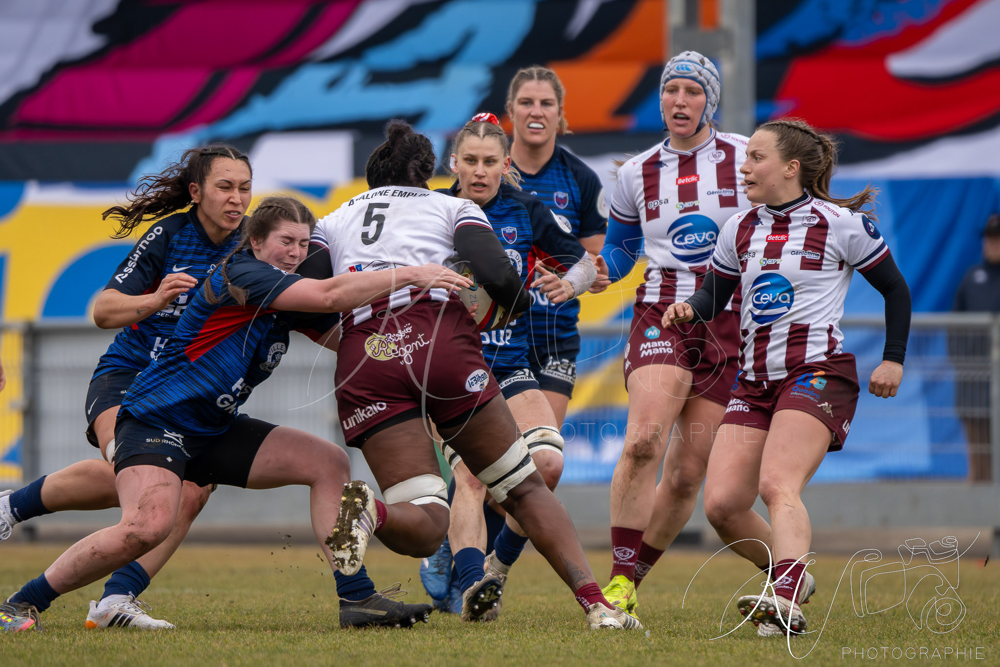  FC Grenoble Rugby - Stade Bordelais - Rugby - FFR 2026 - Elite 1 - Amazones FC Grenoble vs Lionnes Stade Bordelais (#FFR26E1AMLI02) Photo by: Karine Valentin | Siuxy Sports 2026-02-14
