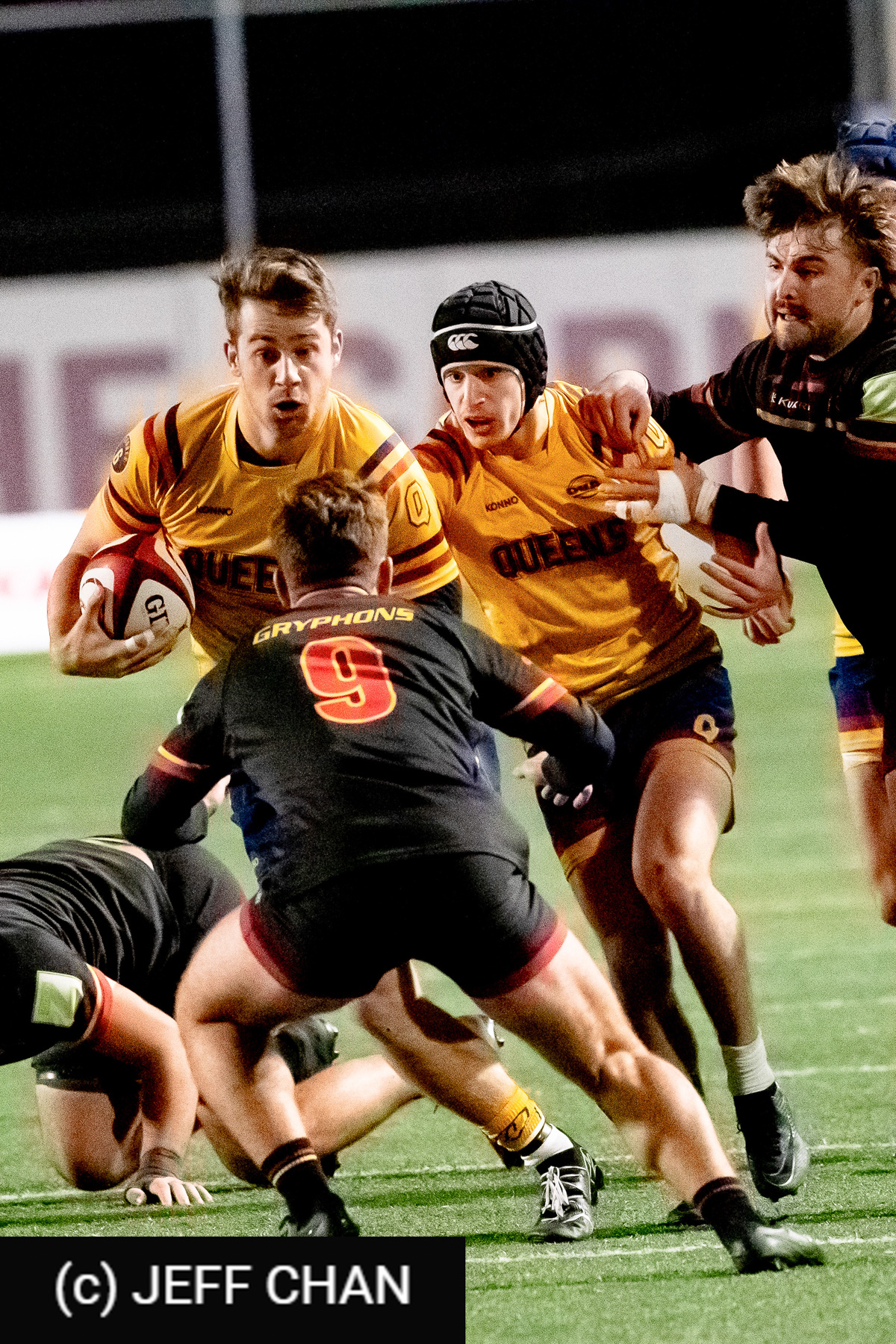 Kobe FAUST -  Queen's University - University of Guelph - Rugby - CANUMENS 2024 - Semi final - Queen's vs Guelph by Jeff Chan (#CANUMENS2408) Photo by: Jeff Chan | Siuxy Sports 2024-11-15
