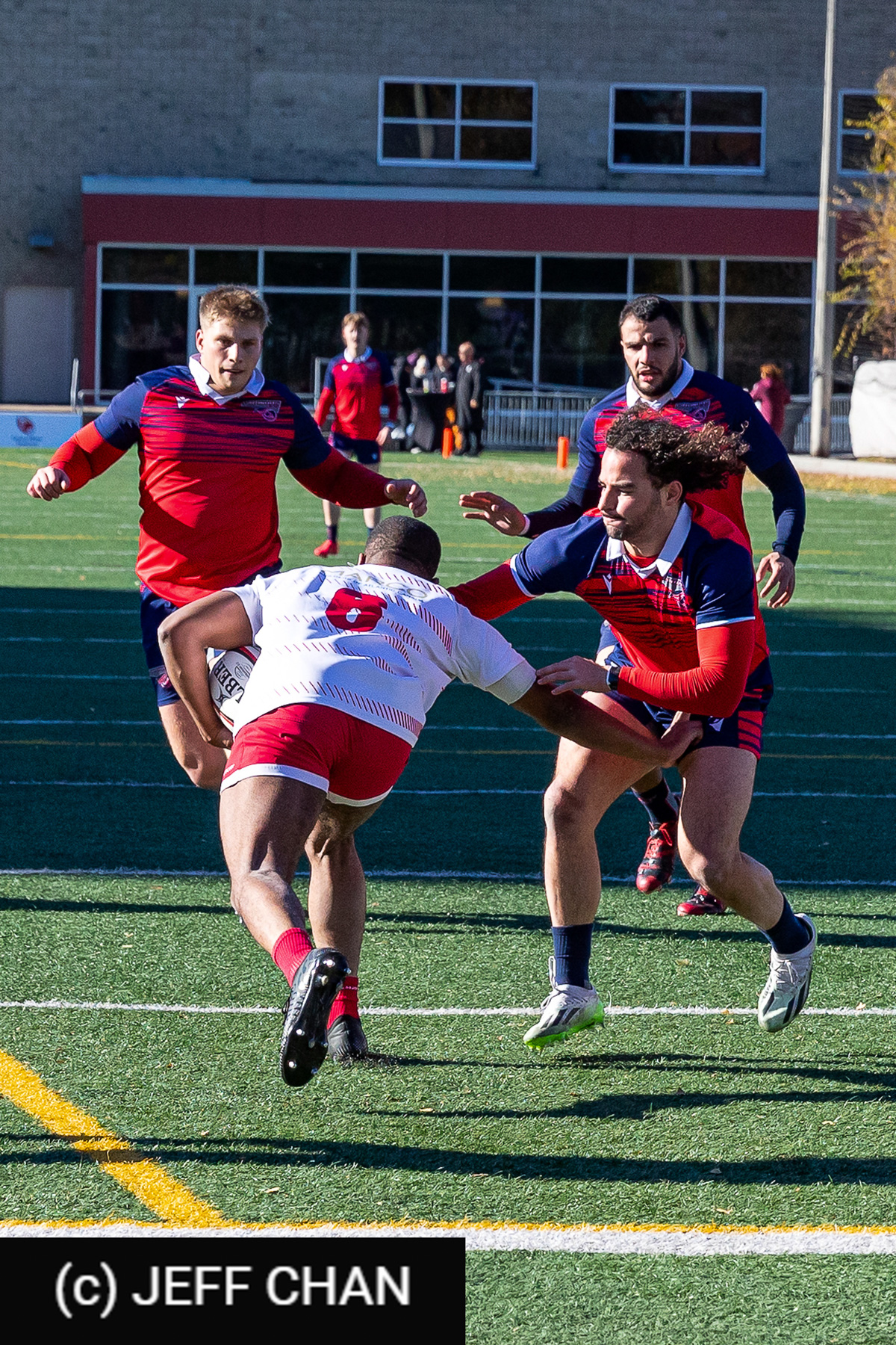 Brahim MAHMOUDI -  ÉTS (École de technologie supérieure) - Memorial University of Newfoundland - Rugby - CANUMENS 2024 - Qtr final - ETS vs Memorial UN by Jeff Chan (#CANUMENS2402) Photo by: Jeff Chan | Siuxy Sports 2024-11-13