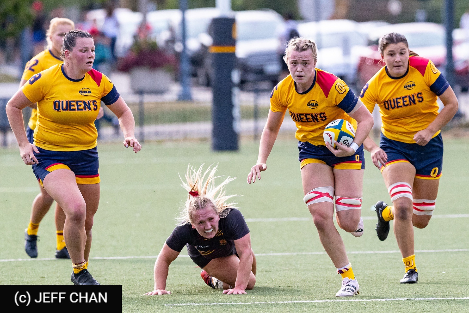  Queen's University - University of Guelph - Rugby - OUA 2023 Queen's (W) vs Guelph (#OUW23QWGU09) Photo by: Jeff Chan | Siuxy Sports 2023-09-23