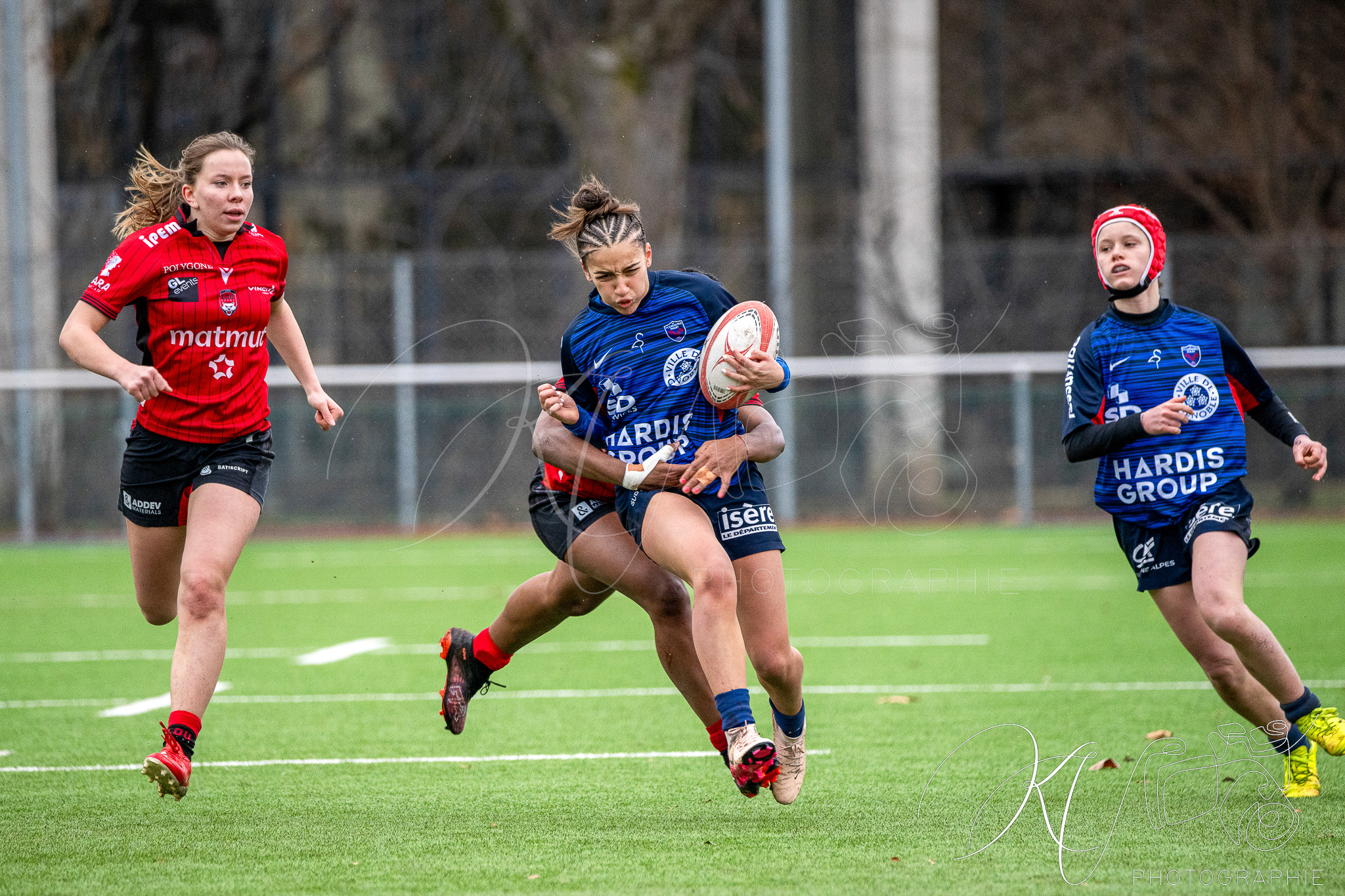  FC Grenoble Rugby - Lyon Olympique Universitaire - Rugby - FFR 2026 - U18 F - Amazones Grenoble vs LOU Rugby (#FFR26U18FAGL1) Photo by: Karine Valentin | Siuxy Sports 2026-01-11