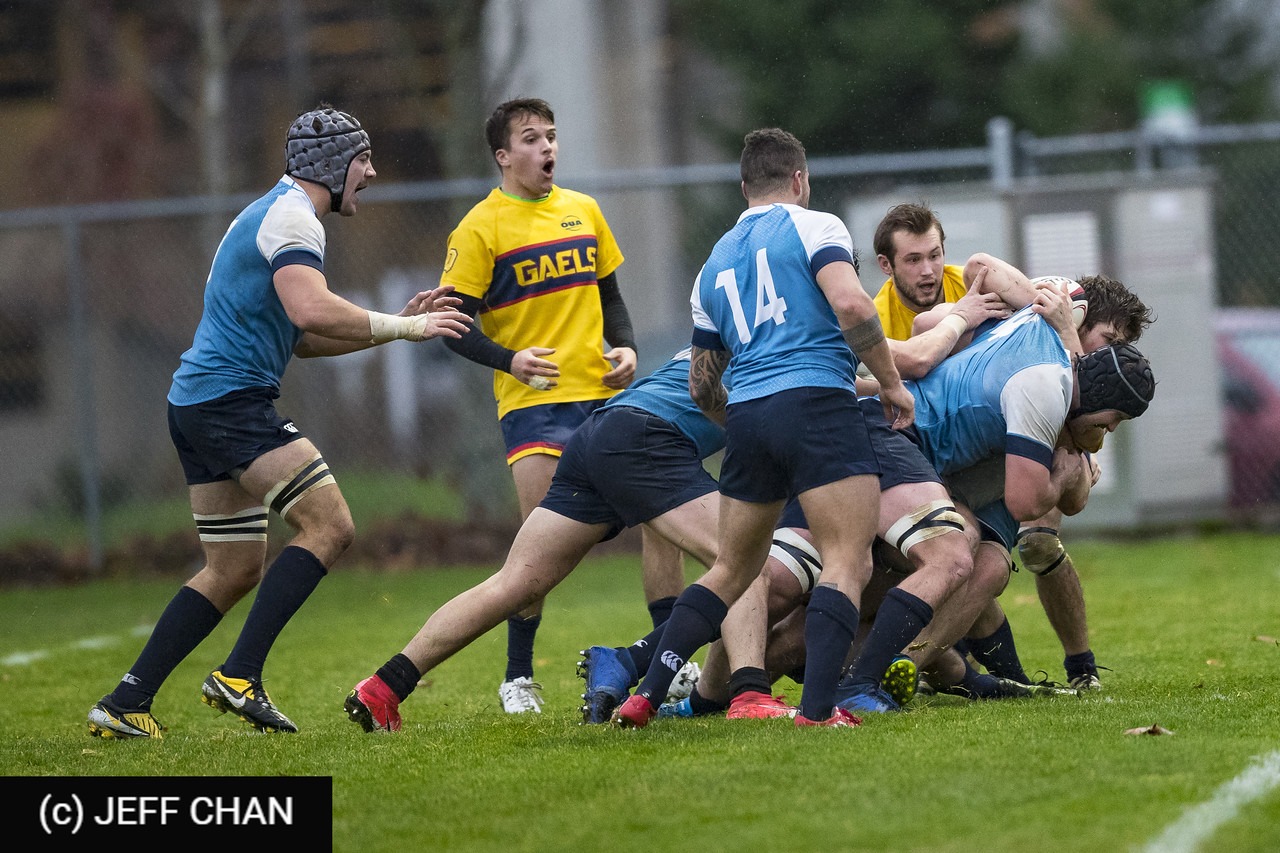 Lachlan DEVIR - Dylan YOUNG -  Queen's University - University of Victoria - Rugby - CANUMENS 2018 - Queen's U vs U Victoria by Jeff Chan (#CANUMENS1804) Photo by: Jeff Chan | Siuxy Sports 2018-11-22