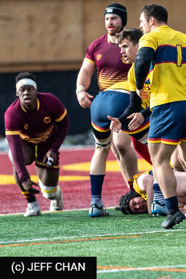 Eliott GOUSSANOU -  Queen's University - Université Concordia - Rugby - CANUMENS 2019 - Queen's U vs Concordia U - Bronze Game by Jeff Chan (#CANUMENS1907) Photo by: Jeff Chan | Siuxy Sports 2019-11-24