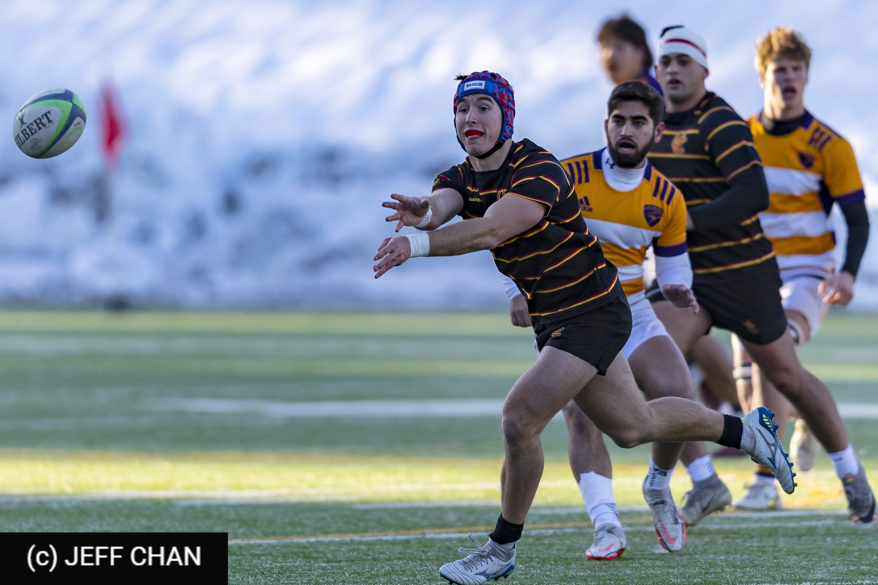 Kevin GHARIBIZADEH - Keegan NEARY -  Wilfrid Laurier University - University of Calgary - Rugby - CANUMENS 2022 - W Laurier U vs Calgary -  by Jeff Chan (#CANUMENS2210) Photo by: Jeff Chan | Siuxy Sports 2022-12-04