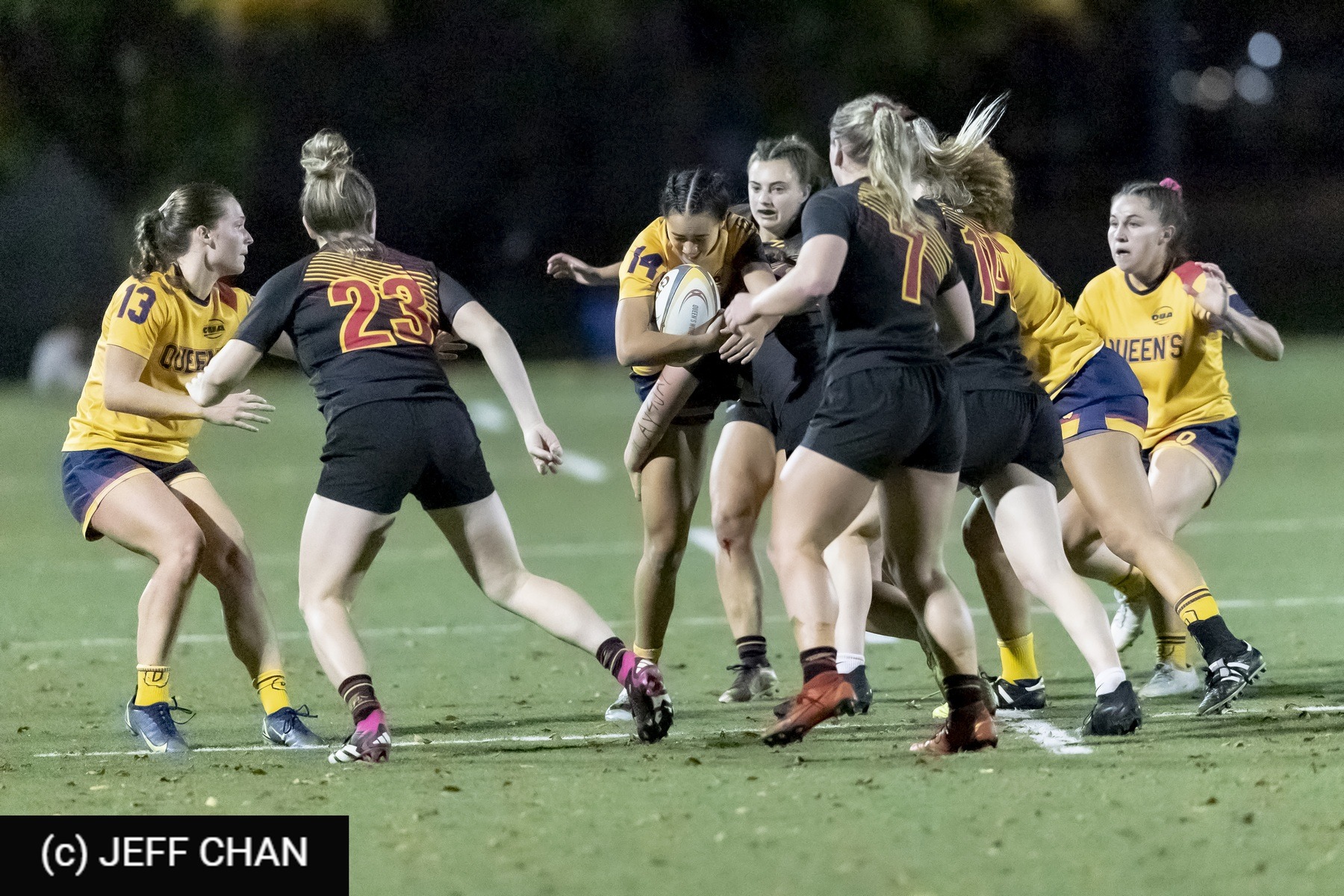 Queen's University - University of Guelph - Rugby - OUA 2023 Queen's (W) vs Guelph Final (#OUW23QWGU10) Photo by: Jeff Chan | Siuxy Sports 2023-10-27