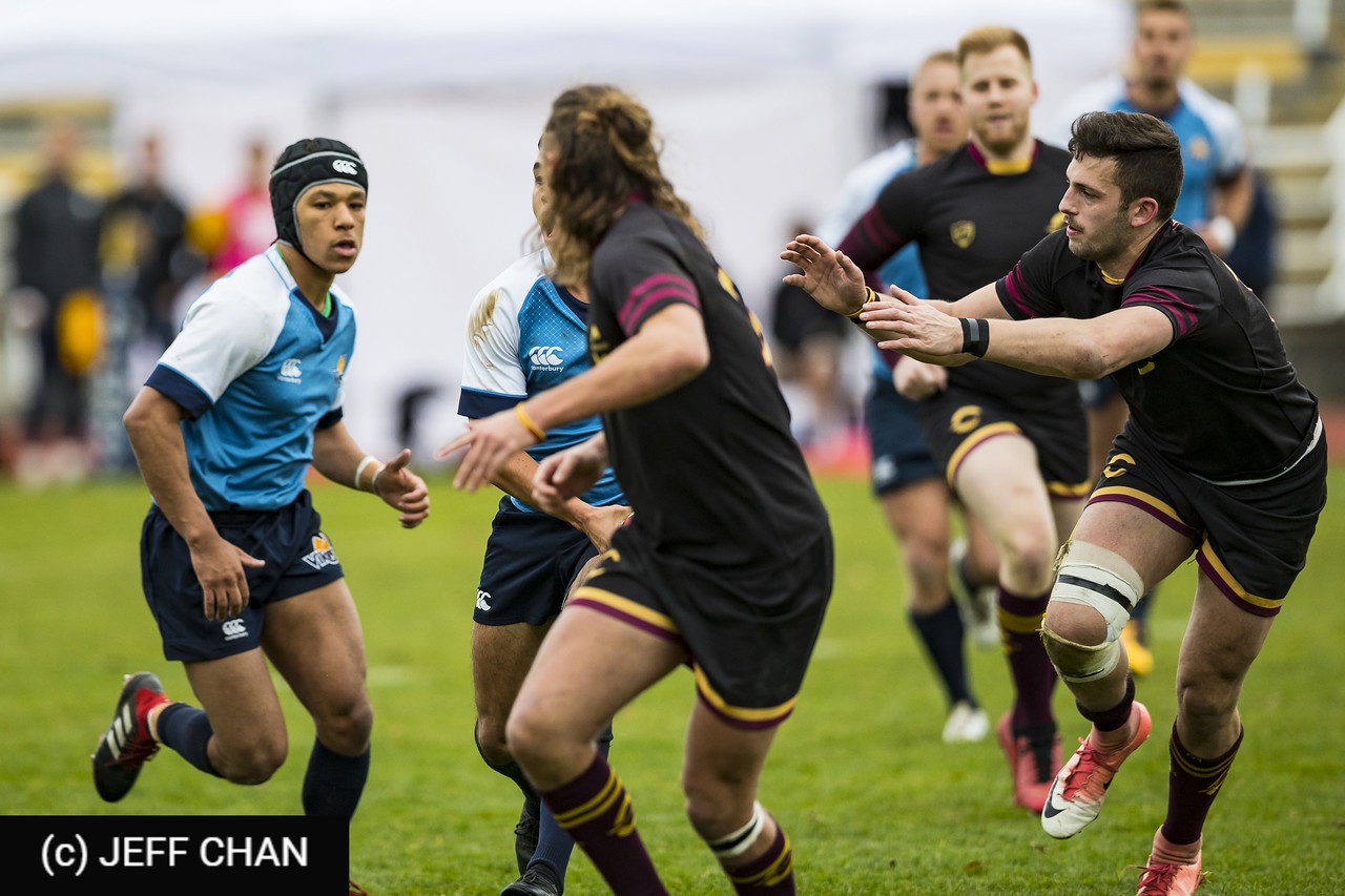 Charles DEBOVE - Jonas ROBINSON -  University of Victoria - Université Concordia - Rugby - CANUMENS 2018 - U Victoria vs Concordia U - Bronze Game by Jeff Chan (#CANUMENS1808) Photo by: Jeff Chan | Siuxy Sports 2018-11-25