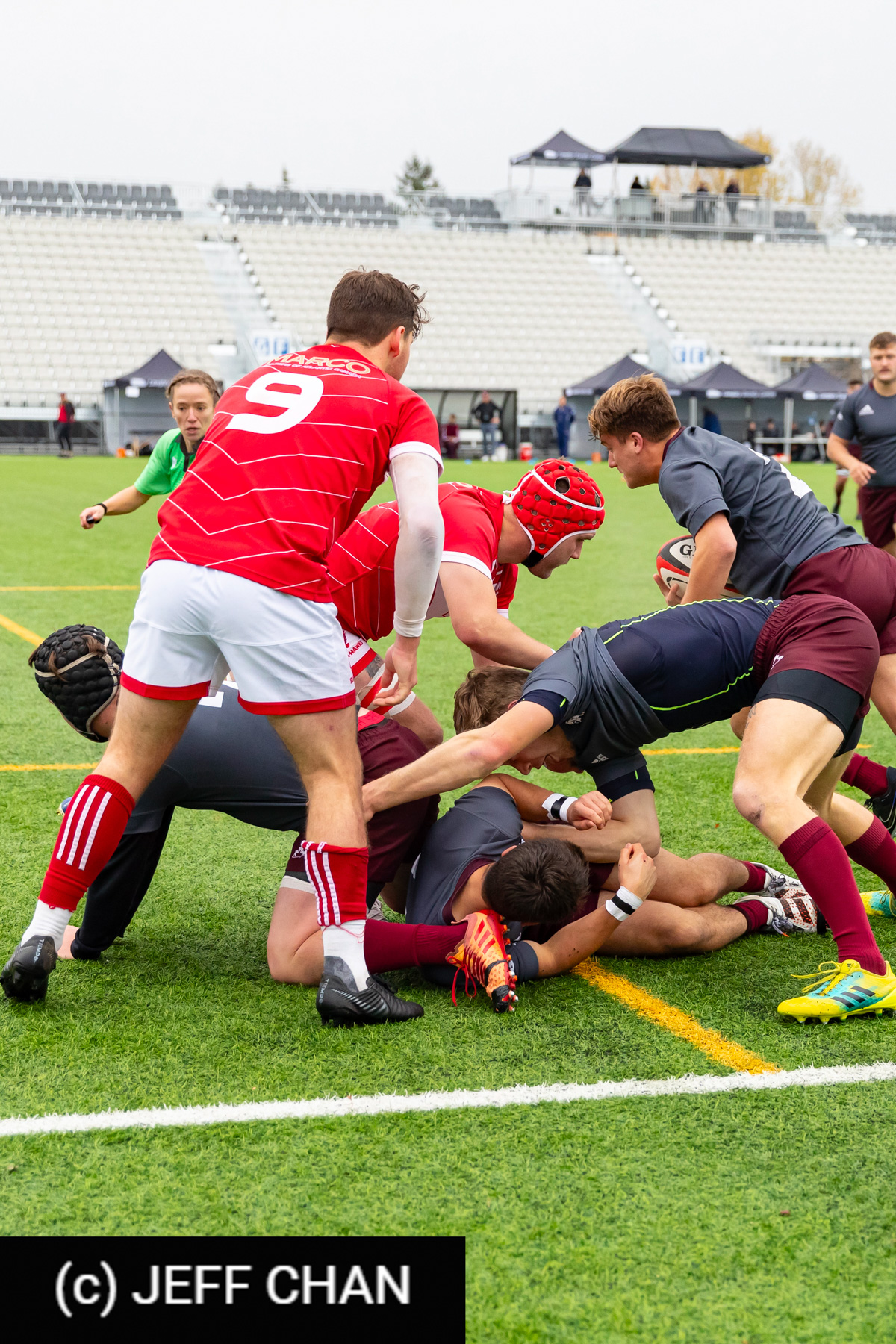  Memorial University of Newfoundland - Université Ottawa - Rugby - CANUMENS 2023 - Quarter final - Memorial vs U Ottawa by Jeff Chan (#CANUMENS2303) Photo by: Jeff Chan | Siuxy Sports 2023-11-15