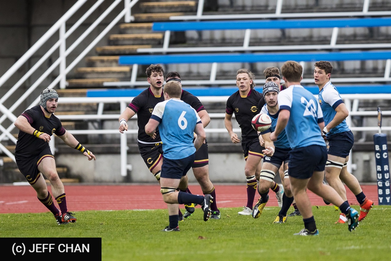 Thomas GOETZ - Dylan MACDONALD -  University of Victoria - Université Concordia - Rugby - CANUMENS 2018 - U Victoria vs Concordia U - Bronze Game by Jeff Chan (#CANUMENS1808) Photo by: Jeff Chan | Siuxy Sports 2018-11-25