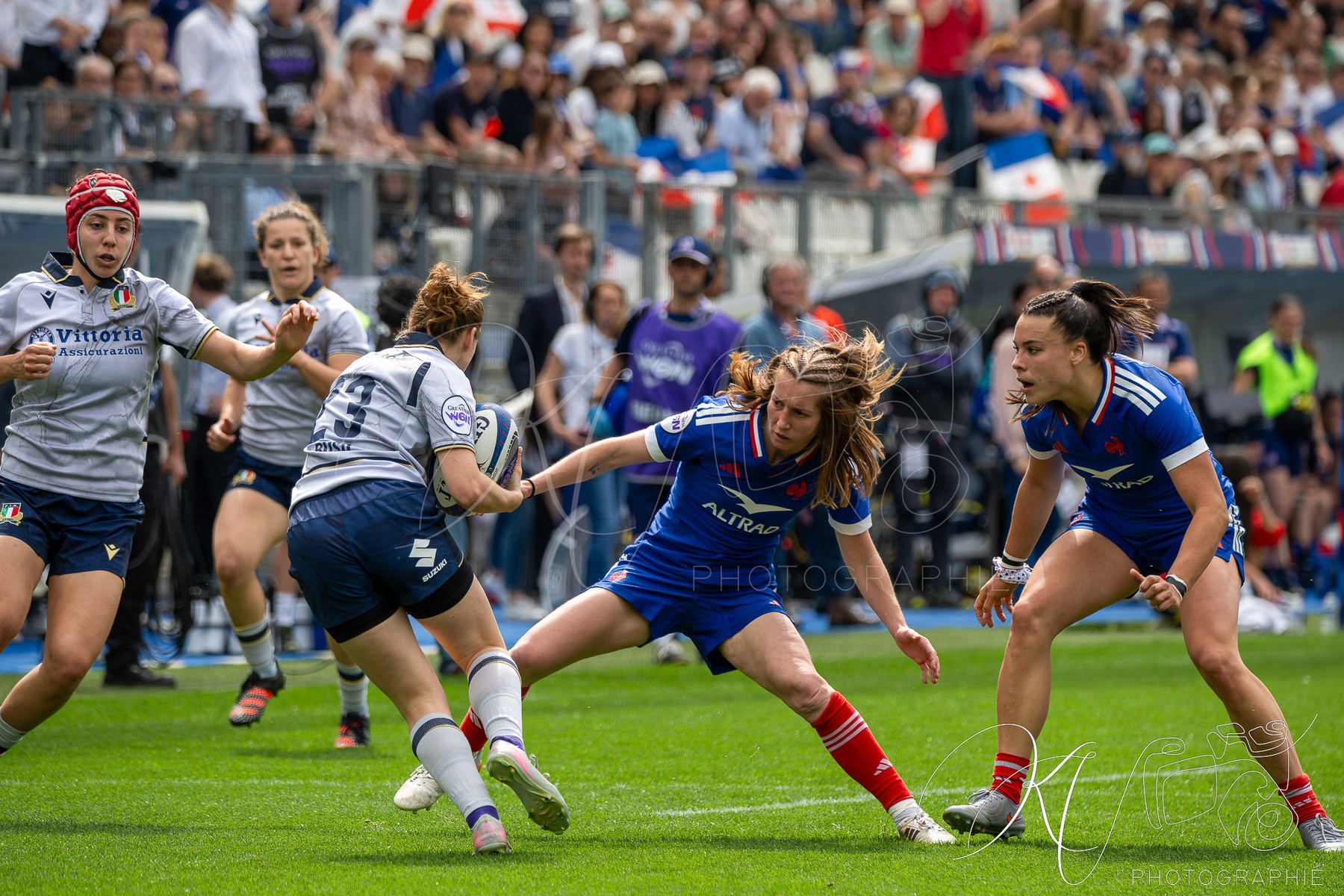 Léa MURIE -  Équipe feminin de France de rugby à XV - Nazionale di rugby a 15 dell'Italia (F) - Rugby - 6 Nations 2026 W - France vs Italy (#6NW26FRIT04) Photo by: Karine Valentin | Siuxy Sports 2026-04-11