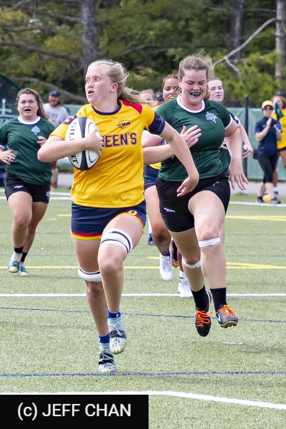  Queen's University - Trent University - Rugby - OUA 2023 Queen's (W) vs Trent (#OUW23QWTR09) Photo by: Jeff Chan | Siuxy Sports 2023-09-02