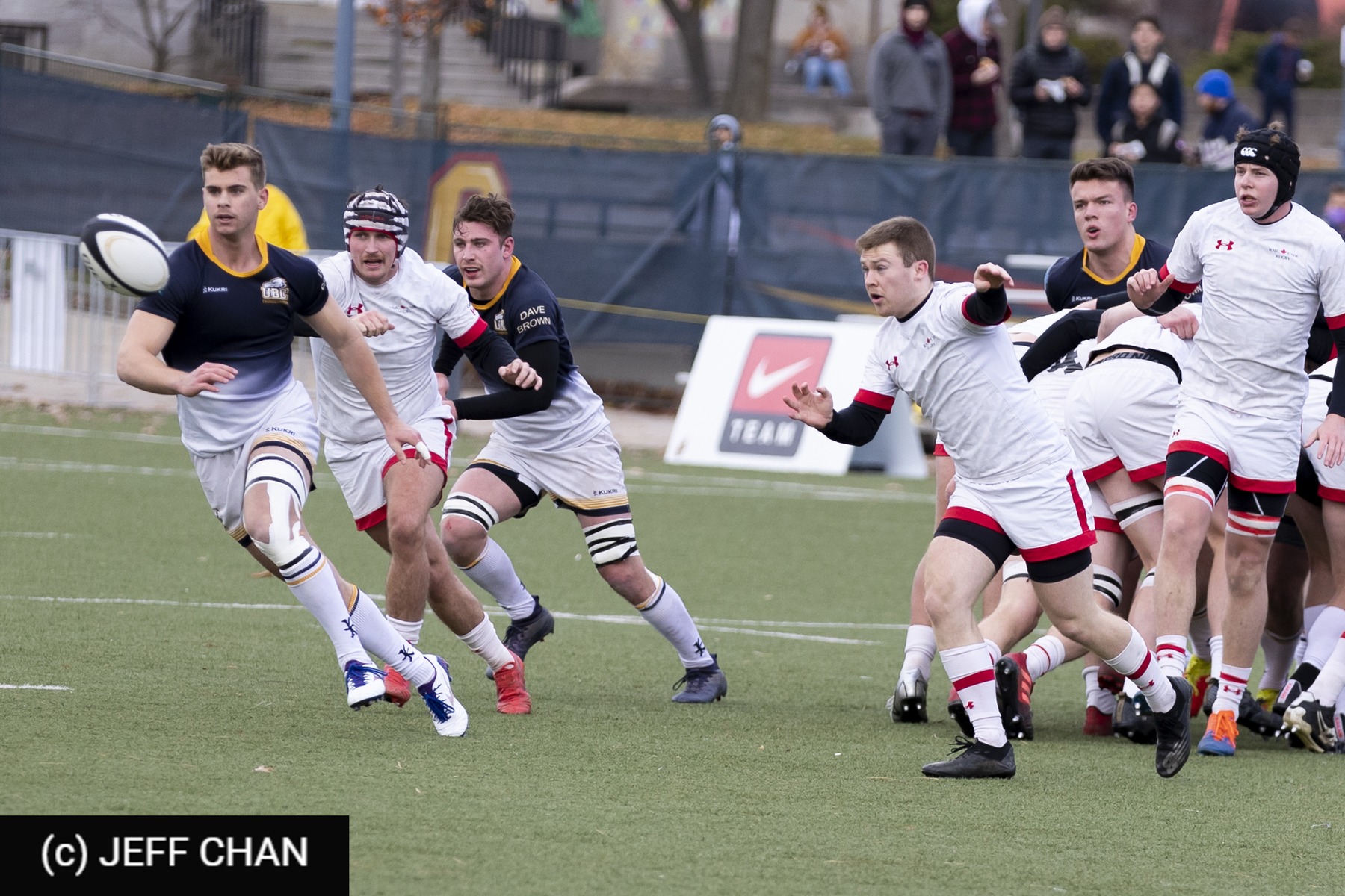 Jack CARSON - Joshua DOWNES -  University of British Columbia - Royal Military College of Canada - Rugby - CANUMENS 2021 - U British Columbia vs RMC of Canada - by Jeff Chan (#CANUMENS2102) Photo by: Jeff Chan | Siuxy Sports 2021-11-24