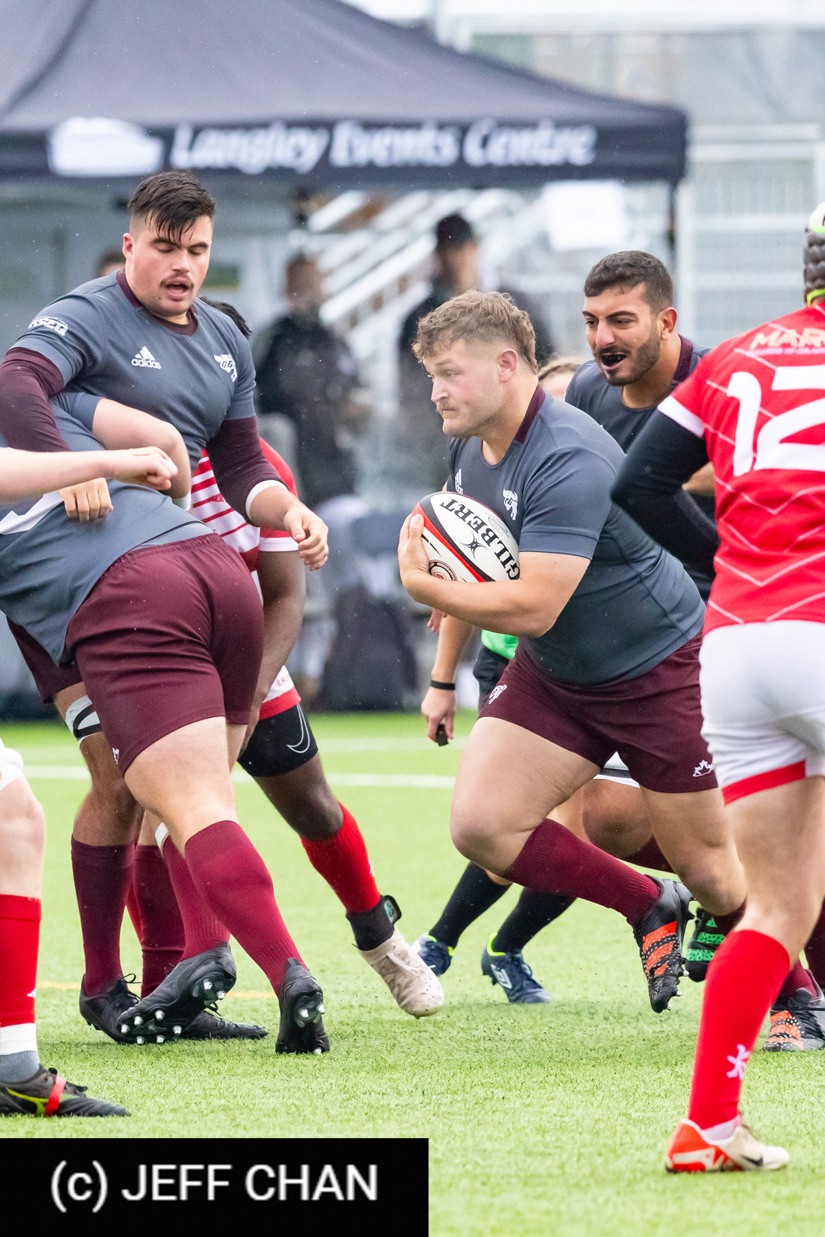 Ali AWADA - Andreas DIONISOPOULOS -  Memorial University of Newfoundland - Université Ottawa - Rugby - CANUMENS 2023 - Quarter final - Memorial vs U Ottawa by Jeff Chan (#CANUMENS2303) Photo by: Jeff Chan | Siuxy Sports 2023-11-15