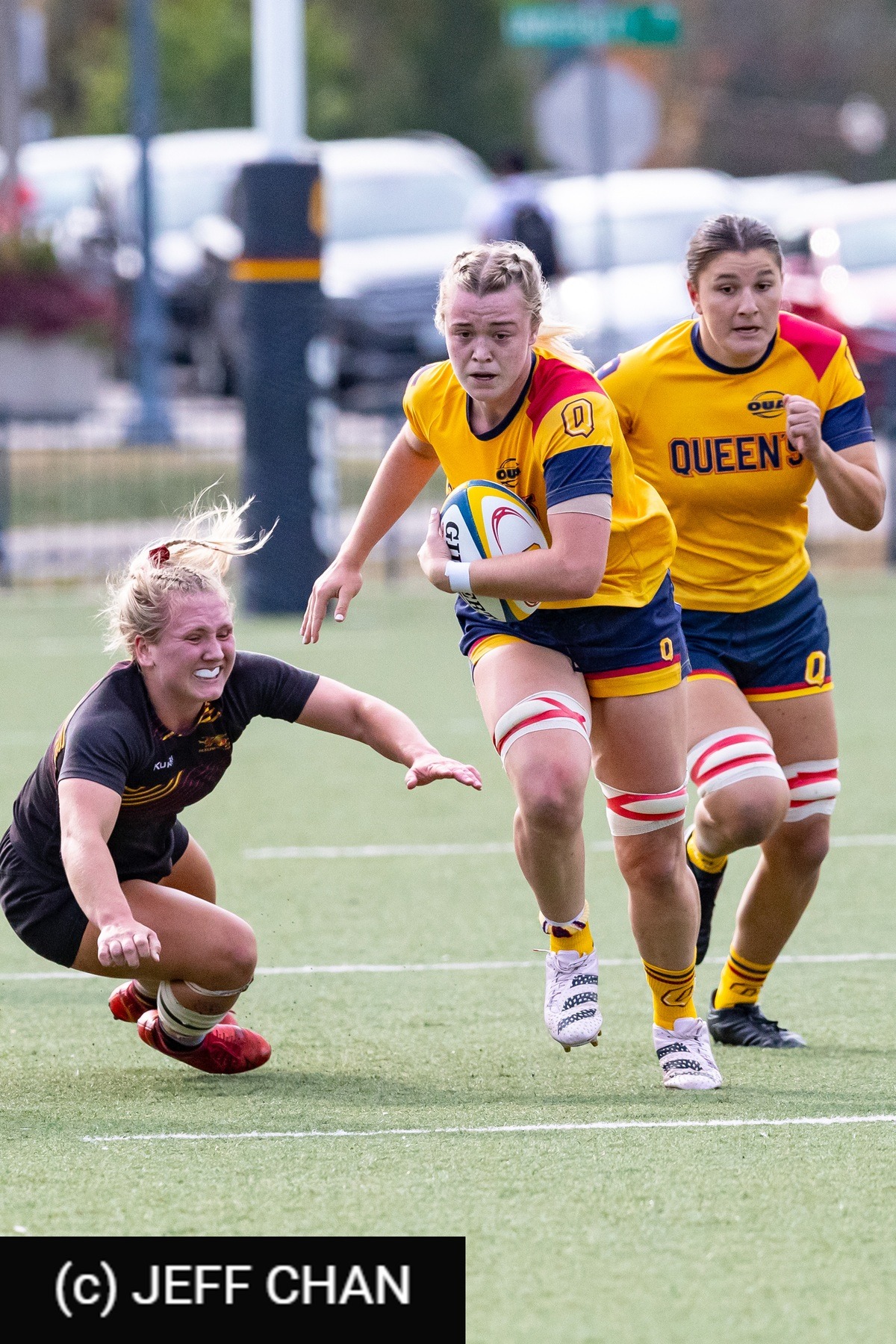  Queen's University - University of Guelph - Rugby - OUA 2023 Queen's (W) vs Guelph (#OUW23QWGU09) Photo by: Jeff Chan | Siuxy Sports 2023-09-23