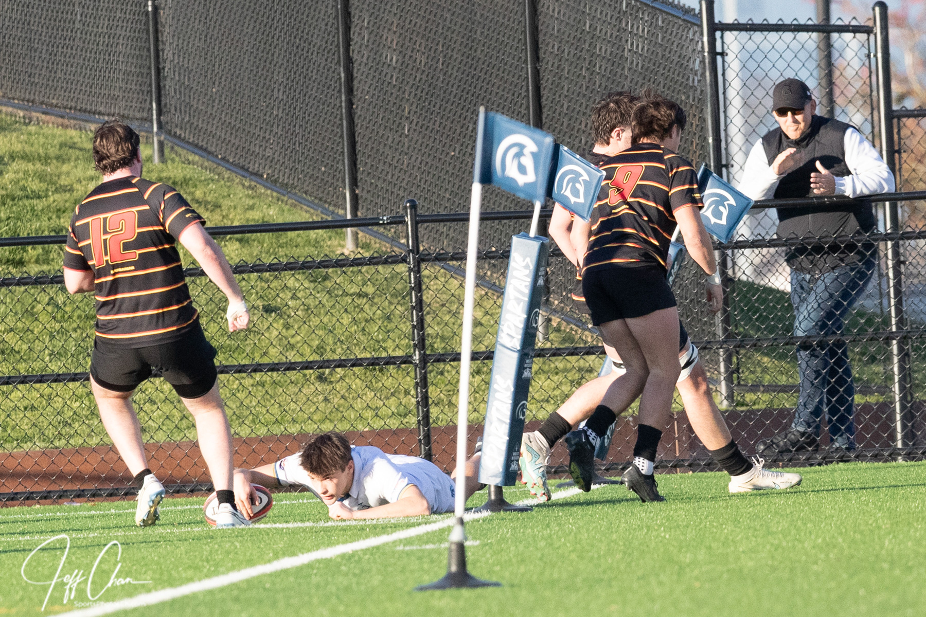  Trinity Western University - University of Calgary - Rugby - CANUMENS 2023 - Semi final - Trinity W vs Calgary U by Jeff Chan (#CANUMENS2308) Photo by: Jeff Chan | Siuxy Sports 2023-11-17
