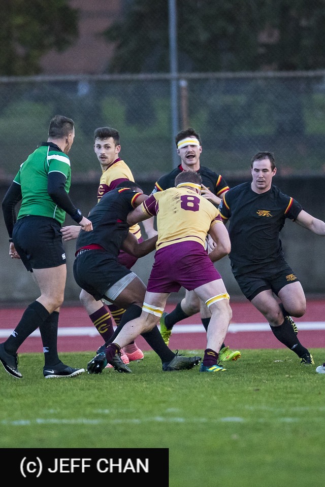 Charles DEBOVE - Mitchell TALBOT -  University of Guelph - Université Concordia - Rugby - CANUMENS 2018 - U Guelph vs Concordia U by Jeff Chan (#CANUMENS1801) Photo by: Jeff Chan | Siuxy Sports 2018-11-23