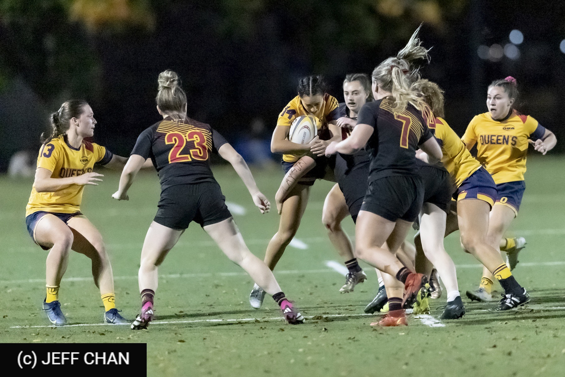  Queen's University - University of Guelph - Rugby - OUA 2023 Queen's (W) vs Guelph Final (#OUW23QWGU10) Photo by: Jeff Chan | Siuxy Sports 2023-10-27
