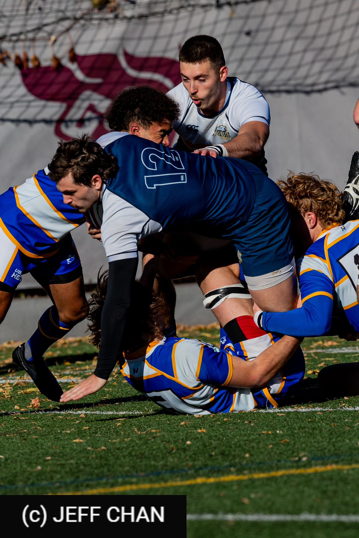  University of British Columbia - University of British Columbia Okanagan - Rugby - CANUMENS 2024 - Qtr final - UBC vs UBCO by Jeff Chan (#CANUMENS2401) Photo by: Jeff Chan | Siuxy Sports 2024-11-13