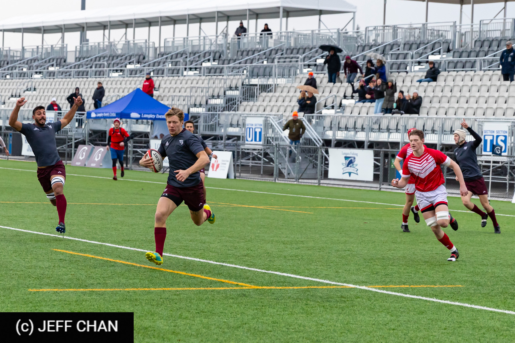 Graeme NEILL-KLEIN -  Memorial University of Newfoundland - Université Ottawa - Rugby - CANUMENS 2023 - Quarter final - Memorial vs U Ottawa by Jeff Chan (#CANUMENS2303) Photo by: Jeff Chan | Siuxy Sports 2023-11-15
