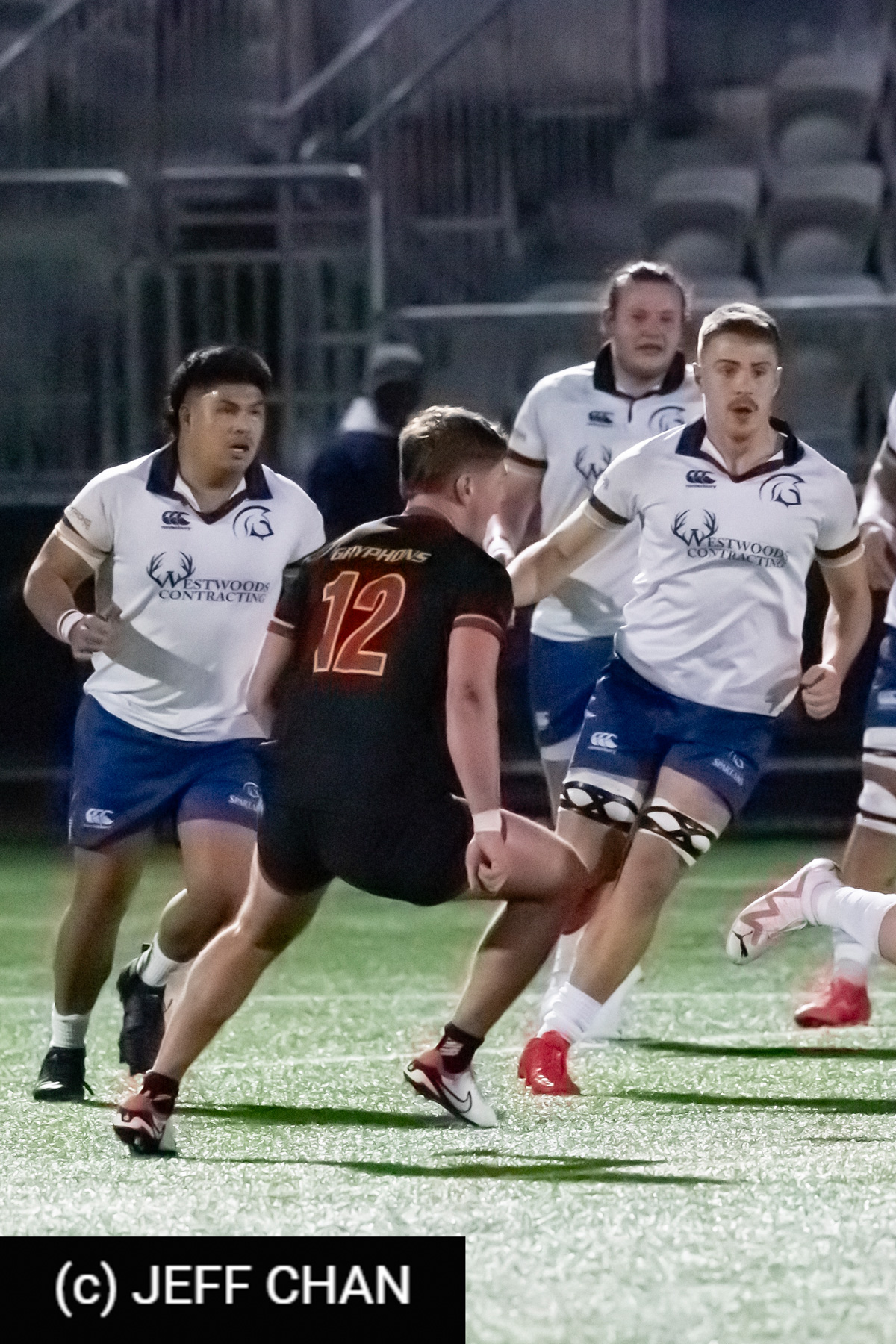 Joseph GOROZA -  University of Guelph - Trinity Western University - Rugby - CANUMENS 2023 - Quarter final - Guelph vs Trinity Western by Jeff Chan (#CANUMENS2302) Photo by: Jeff Chan | Siuxy Sports 2023-11-15