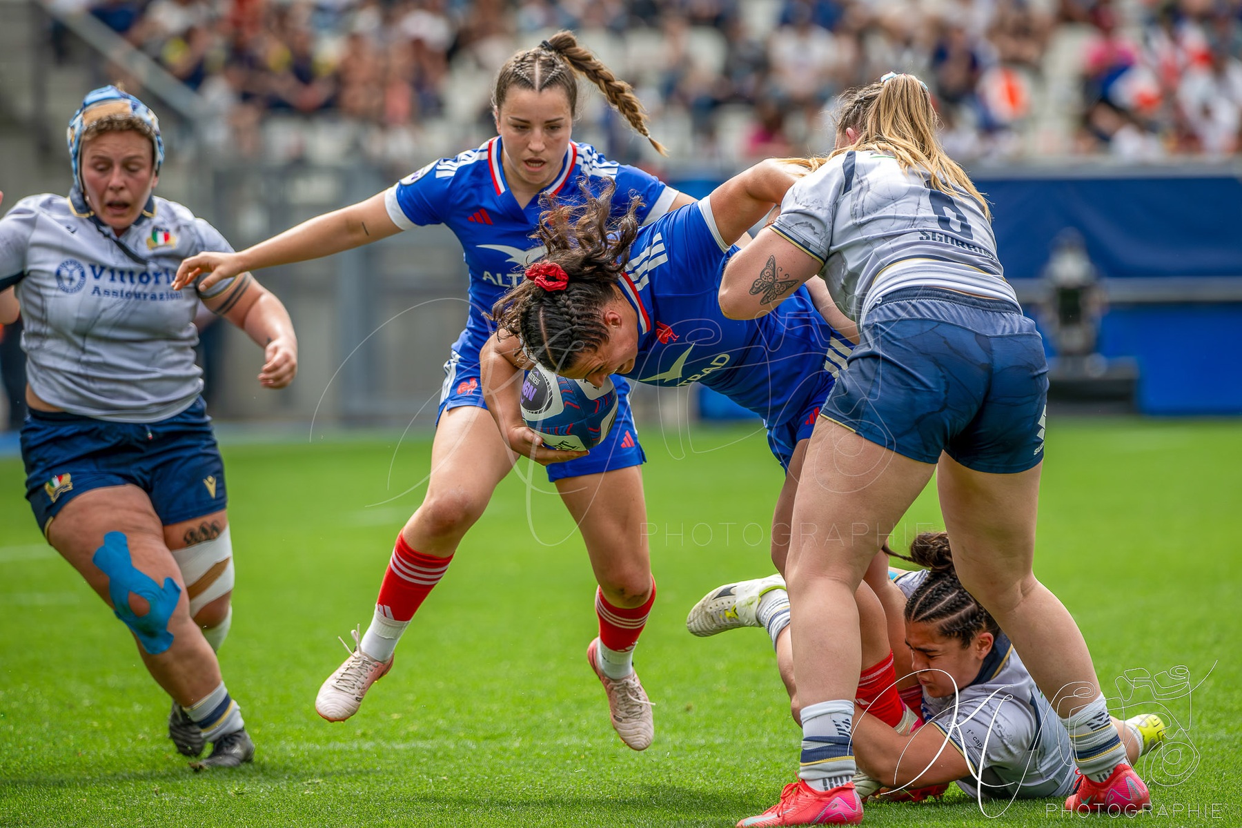 Alexandra CHAMBON -  Équipe feminin de France de rugby à XV - Nazionale di rugby a 15 dell'Italia (F) - Rugby - 6 Nations 2026 W - France vs Italy (#6NW26FRIT04) Photo by: Karine Valentin | Siuxy Sports 2026-04-11