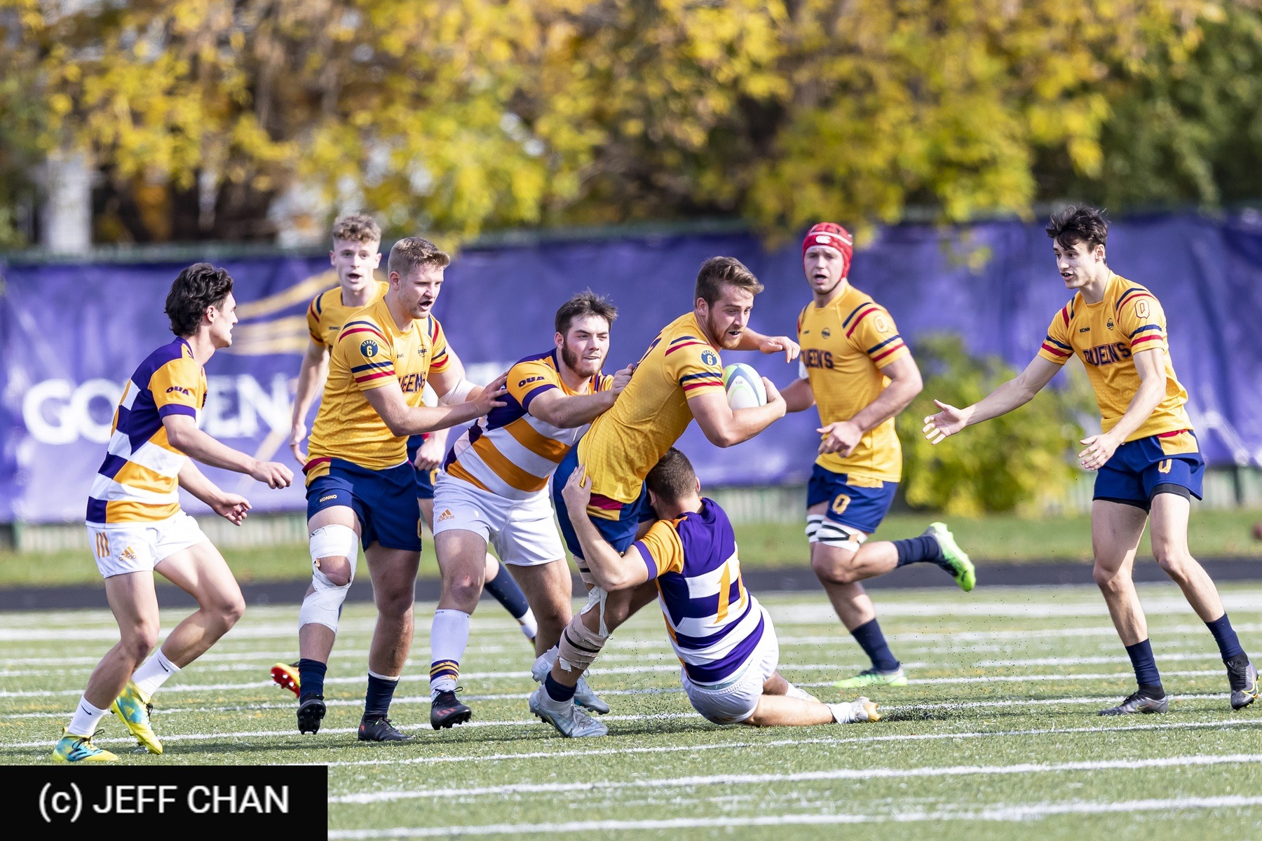  Queen's University - Wilfrid Laurier University - Rugby - OUA 2022 Queen's vs Laurier (#OUA22QULA10) Photo by: Jeff Chan | Siuxy Sports 2022-10-23
