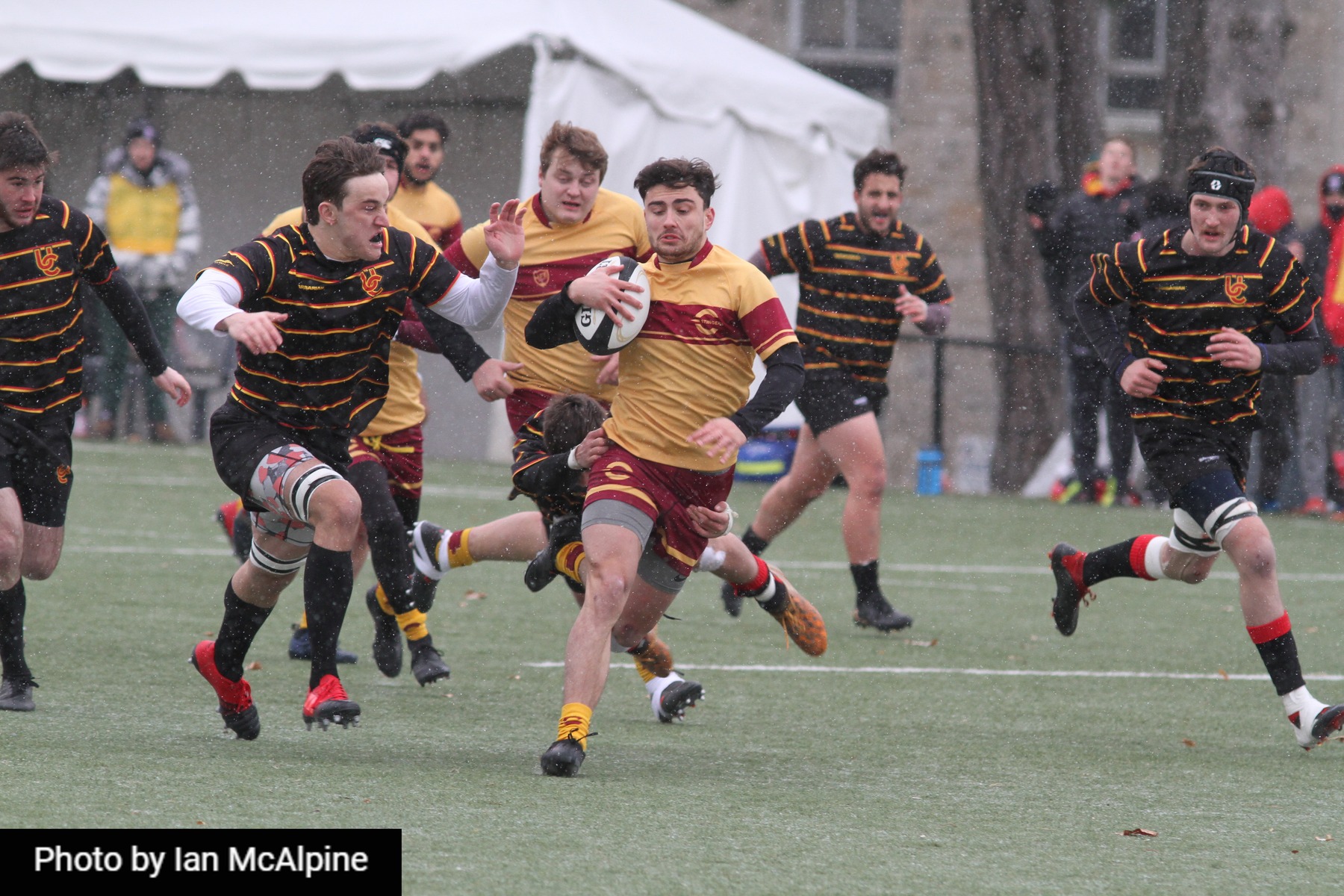 Laurence-Olivier BELLEY - Luca MILNE -  Université Concordia - University of Calgary - Rugby - CANUMENS 2021 - Concordia U vs Calgary U - by Jeff Chan (#CANUMENS2110) Photo by: Jeff Chan | Siuxy Sports 2021-11-28