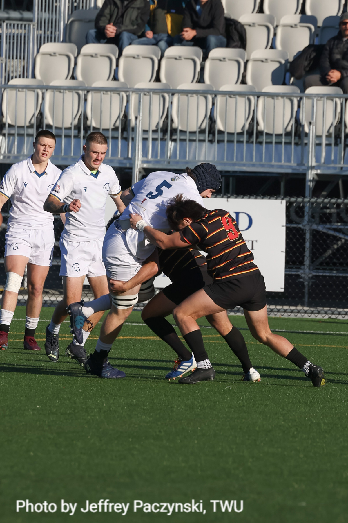 Jan-Hendrik LOURENS - Fynn MURPHY -  Trinity Western University - University of Calgary - Rugby - CANUMENS 2023 - Semi final - Trinity W vs Calgary U by Jeff Chan (#CANUMENS2308) Photo by: Jeff Chan | Siuxy Sports 2023-11-17