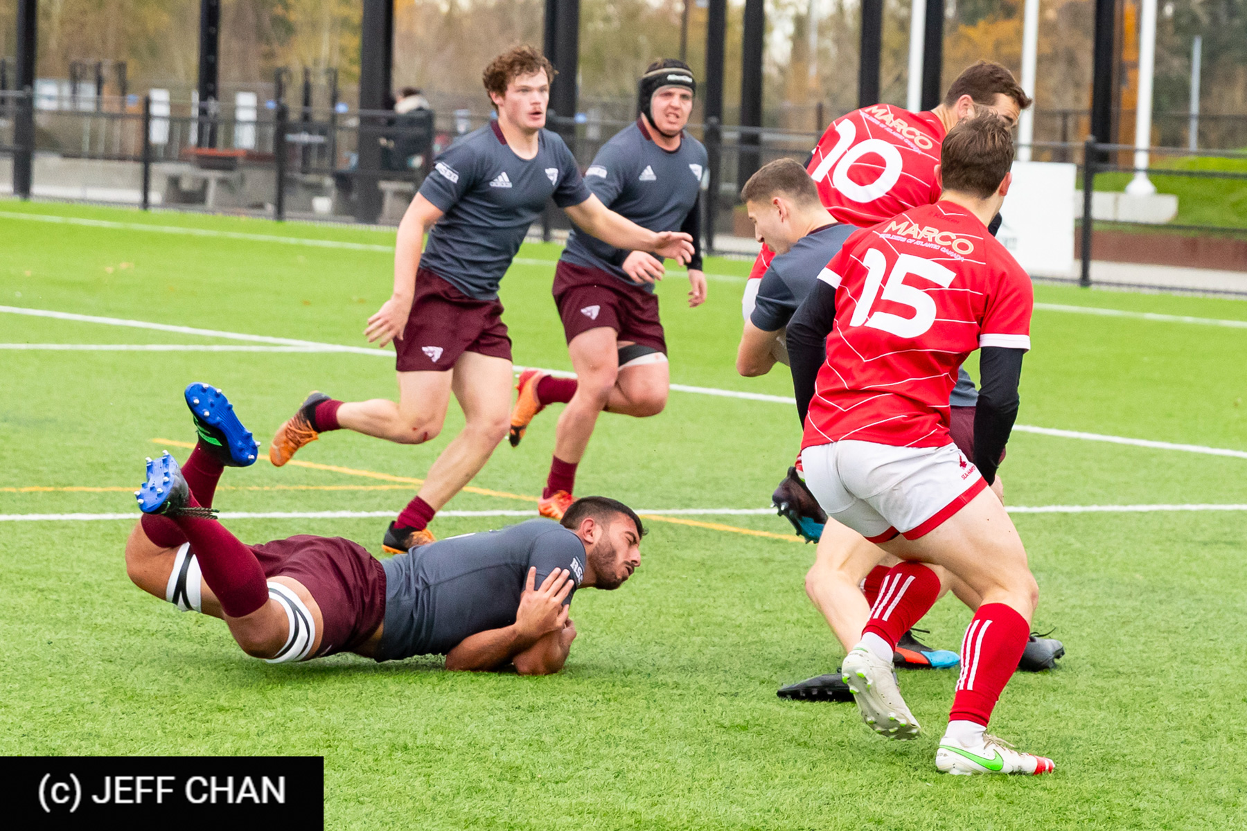  Memorial University of Newfoundland - Université Ottawa - Rugby - CANUMENS 2023 - Quarter final - Memorial vs U Ottawa by Jeff Chan (#CANUMENS2303) Photo by: Jeff Chan | Siuxy Sports 2023-11-15