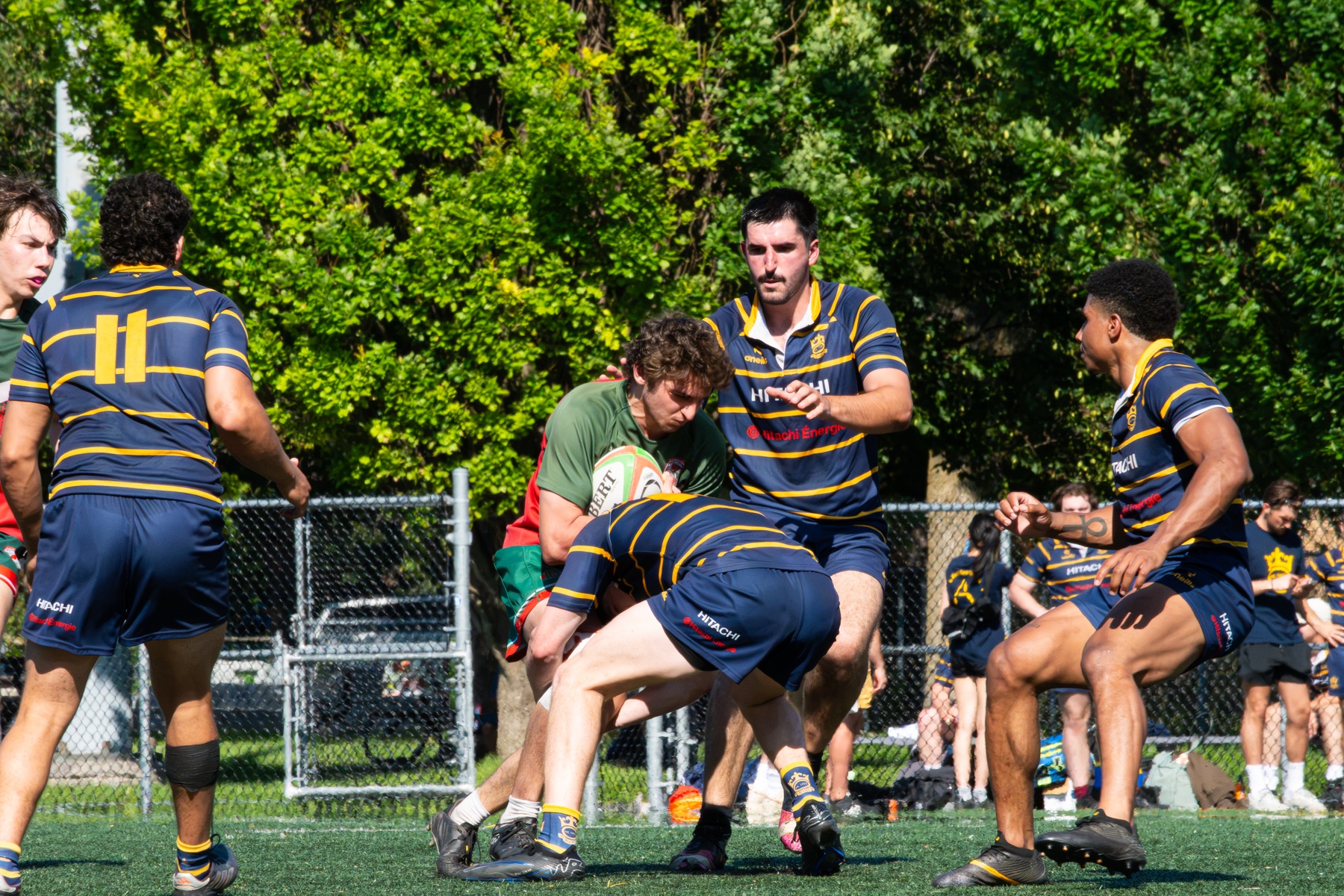 Pierre LE CHARTIER - Hugo SELTZER -  Rugby Club de Montréal - Town of Mount Royal RFC - Rugby - RQ 2026 - SL M Rés - RCM vs TMR - Par Coraline (#RQ26SLMCCMTM7) Photo by: Coraline Brochet | Siuxy Sports 2026-07-04