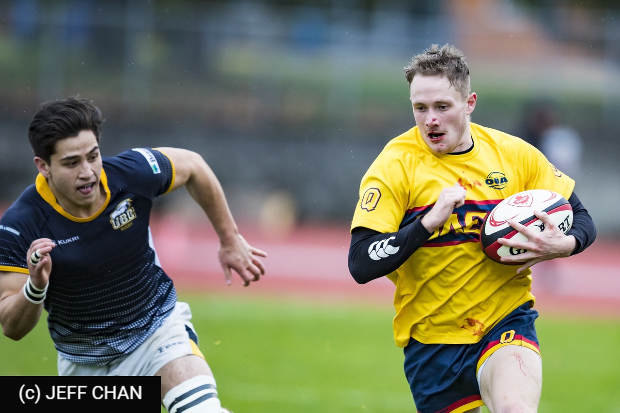 Jake LAN - James MACDONALD -  Queen's University - University of British Columbia - Rugby - CANUMENS 2018 - Queen's U vs U British Columbia - Gold Game by Jeff Chan (#CANUMENS1809) Photo by: Jeff Chan | Siuxy Sports 2018-11-25