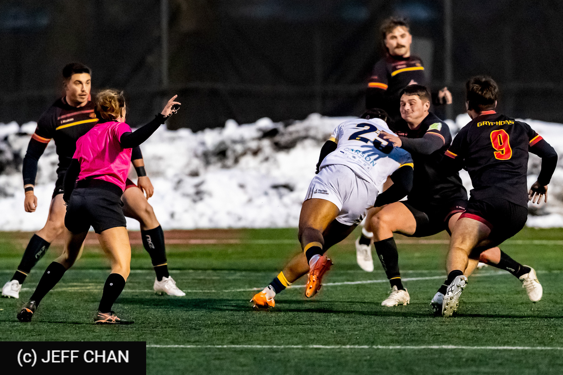 Liam BOWMAN - Jacob INCE -  University of British Columbia - University of Guelph - Rugby - CANUMENS 2025 - University of British Columbia vs University of Guelph - Game#7 by Jeff Chan (#CANUMENS2557) Photo by: Jeff Chan | Siuxy Sports 2025-11-14