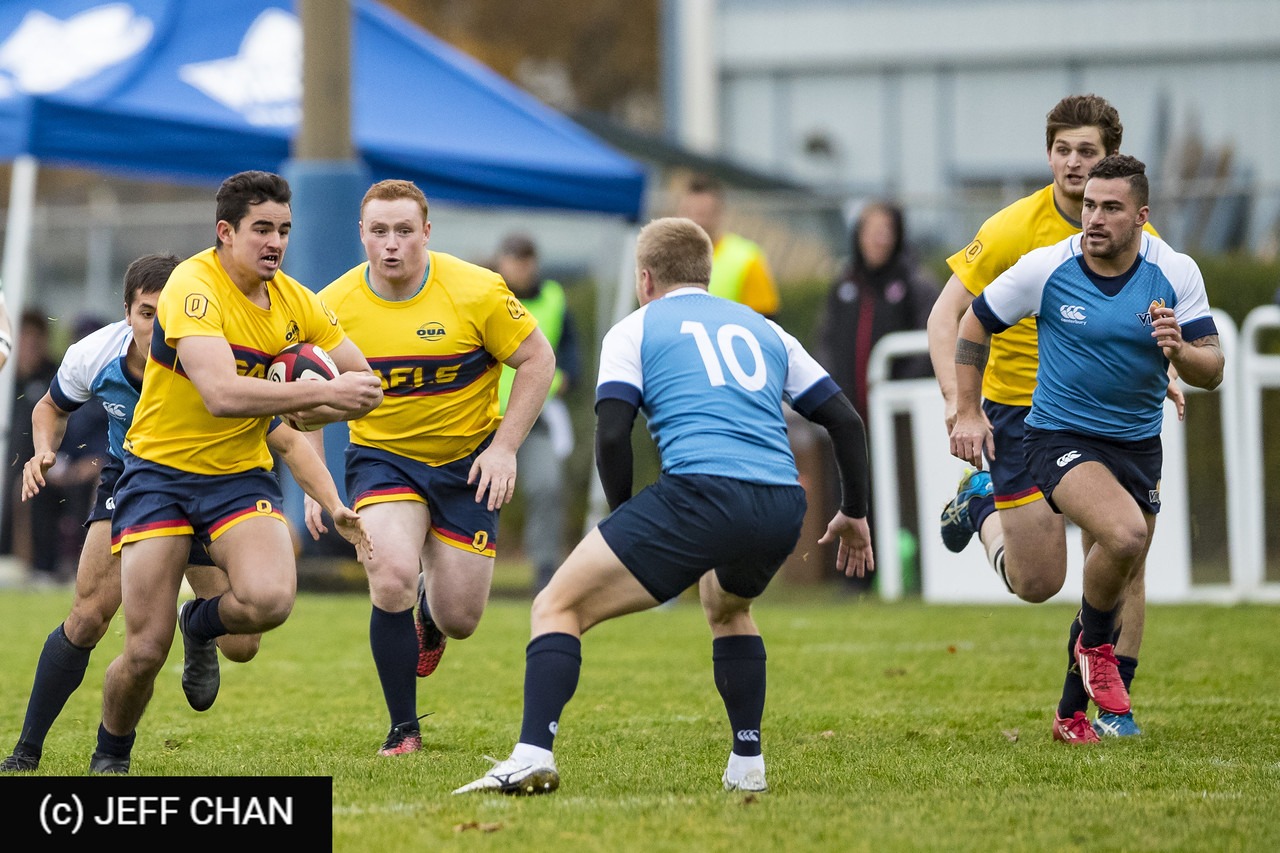 Joshua ENGELBRECHT - Patrick LYNOTT - Kapi VATAIKI -  Queen's University - University of Victoria - Rugby - CANUMENS 2018 - Queen's U vs U Victoria by Jeff Chan (#CANUMENS1804) Photo by: Jeff Chan | Siuxy Sports 2018-11-22