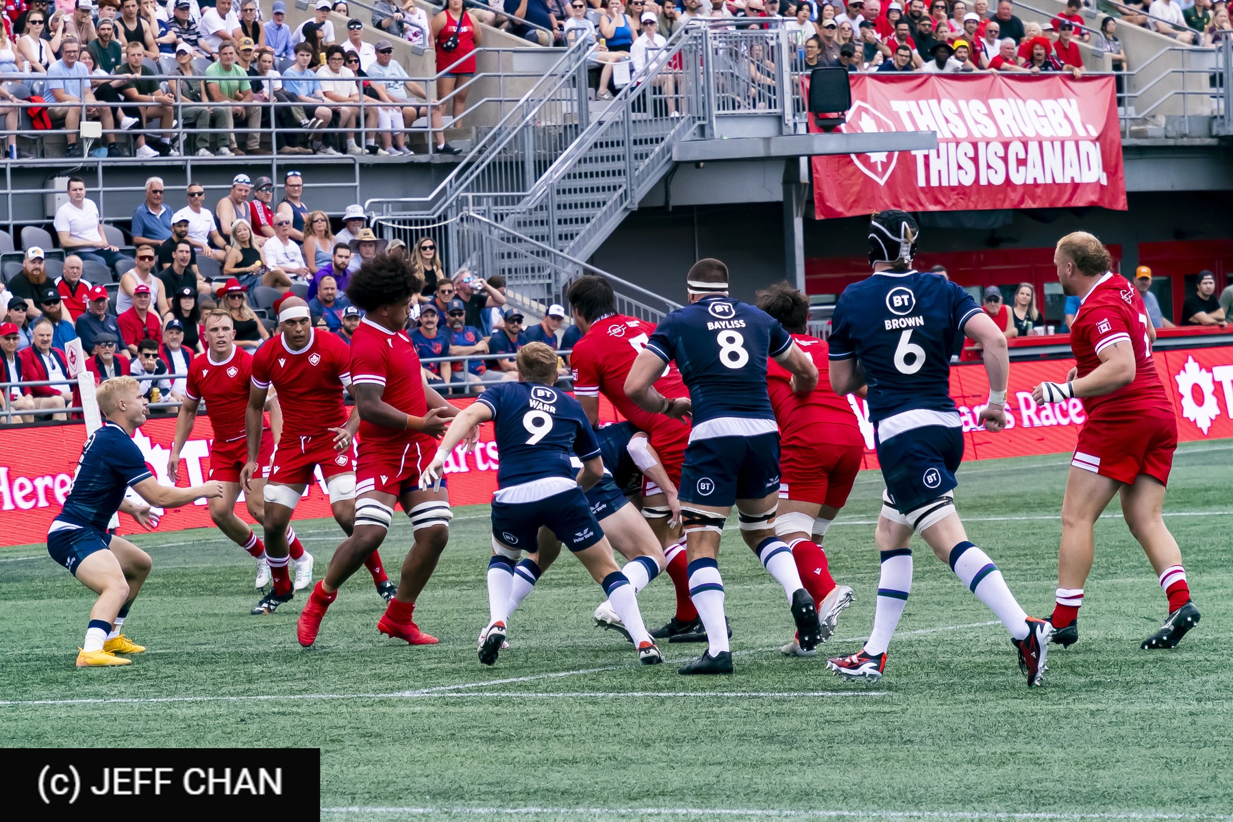  Canada Rugby XV M - Scotland national rugby union team - Rugby - Canada vs Scotland - 2024 TD Place - Post Game - by Jeff Chan (#CANSCO240709) Photo by: Jeff Chan | Siuxy Sports 2024-07-06