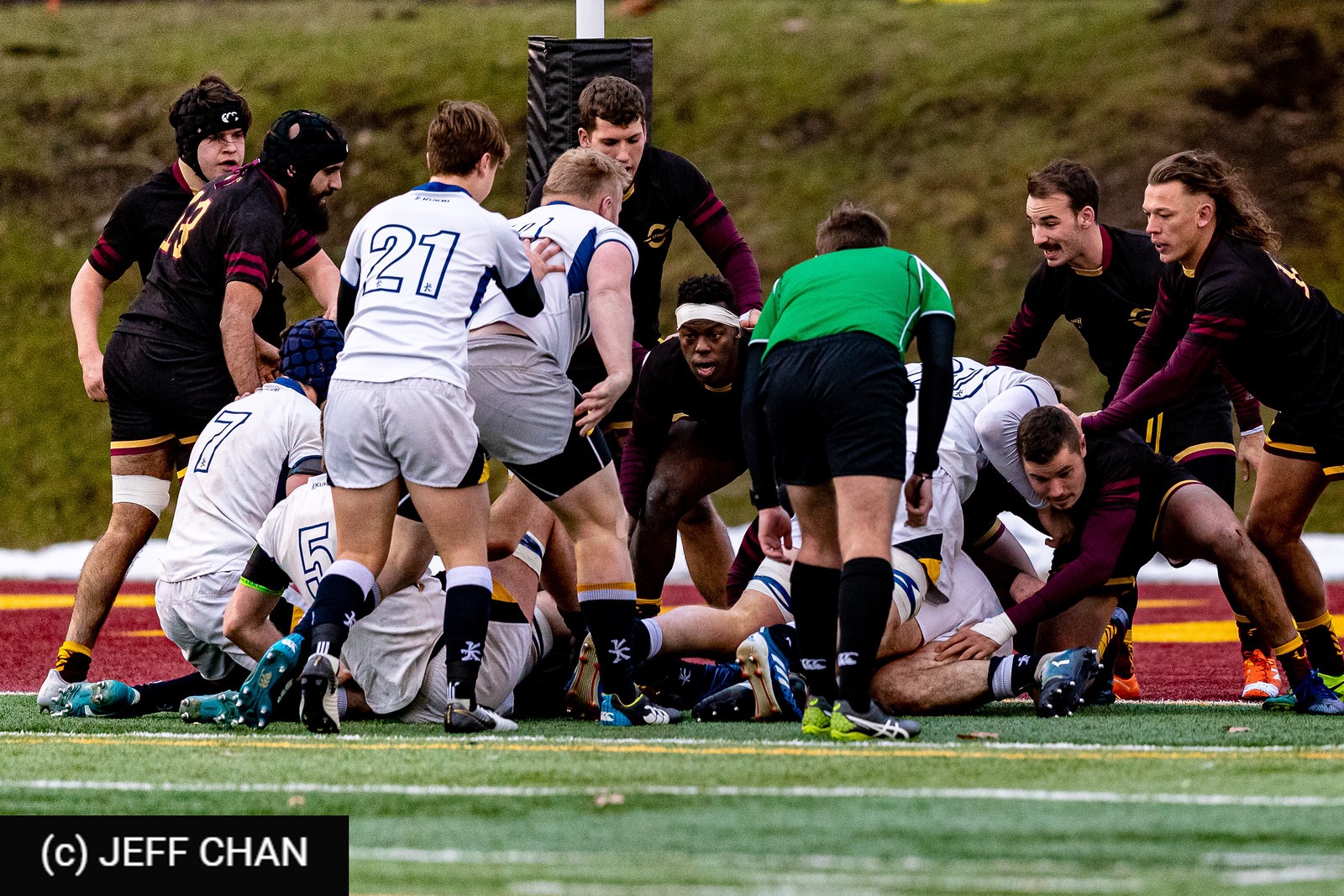 Thomas GOETZ - Eliott GOUSSANOU - Jérôme LEVESQUE -  University of British Columbia - Université Concordia - Rugby - CANUMENS 2019 - U British Columbia vs Concordia U - by Jeff Chan (#CANUMENS1906) Photo by: Jeff Chan | Siuxy Sports 2019-11-22