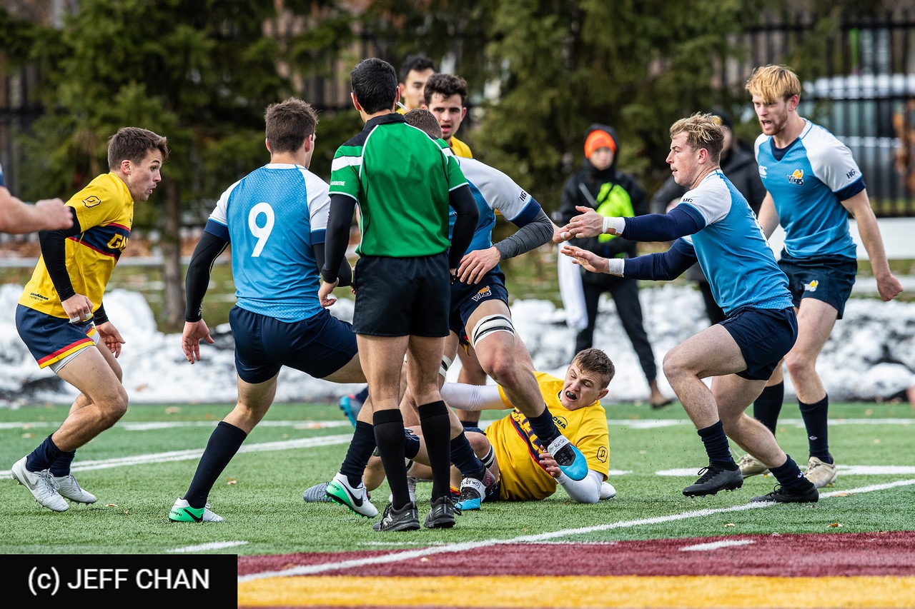 Gabe CASEY - Joshua ENGELBRECHT -  Queen's University - University of Victoria - Rugby - CANUMENS 2019 - Queen's U vs U Victoria - by Jeff Chan (#CANUMENS1905) Photo by: Jeff Chan | Siuxy Sports 2019-11-22