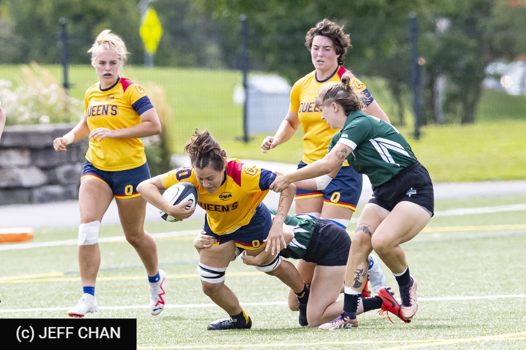  Queen's University - Trent University - Rugby - OUA 2023 Queen's (W) vs Trent (#OUW23QWTR09) Photo by: Jeff Chan | Siuxy Sports 2023-09-02