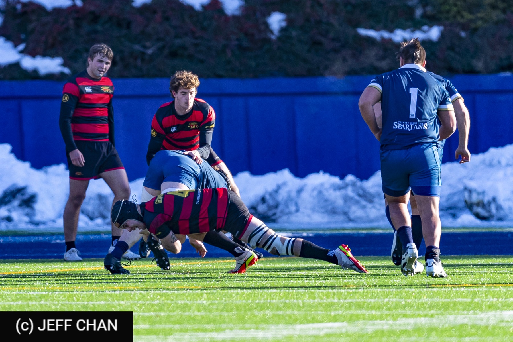Brenden BLACK - Kobe FAUST -  University of Guelph - Trinity Western University - Rugby - CANUMENS 2022 - Guelph vs Trinity Western U - Bronze Game  by Jeff Chan (#CANUMENS2211) Photo by: Jeff Chan | Siuxy Sports 2022-12-04