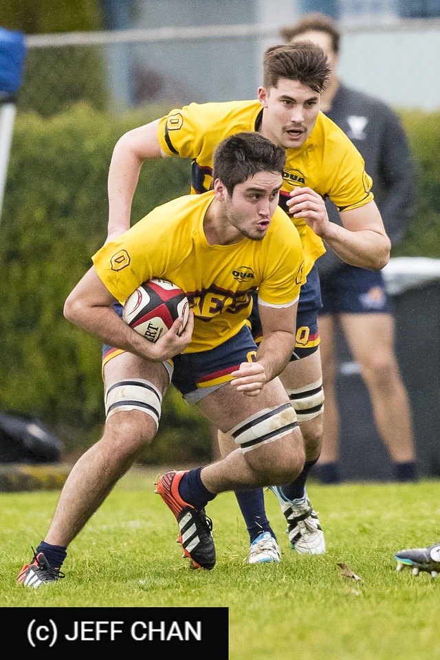 Trevor HELGASON - Mihai RUSU -  Queen's University - University of Victoria - Rugby - CANUMENS 2018 - Queen's U vs U Victoria by Jeff Chan (#CANUMENS1804) Photo by: Jeff Chan | Siuxy Sports 2018-11-22