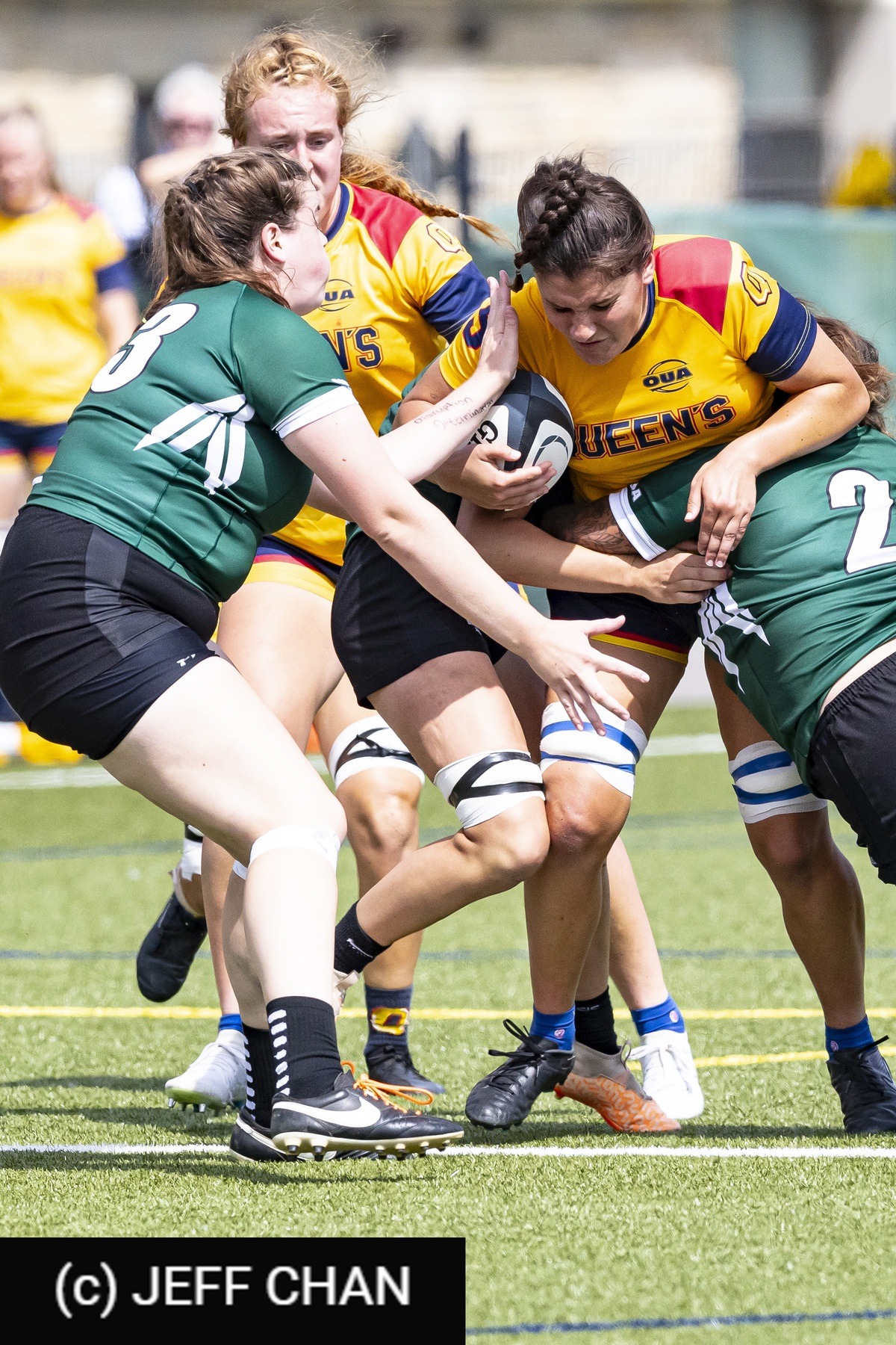  Queen's University - Trent University - Rugby - OUA 2023 Queen's (W) vs Trent (#OUW23QWTR09) Photo by: Jeff Chan | Siuxy Sports 2023-09-02
