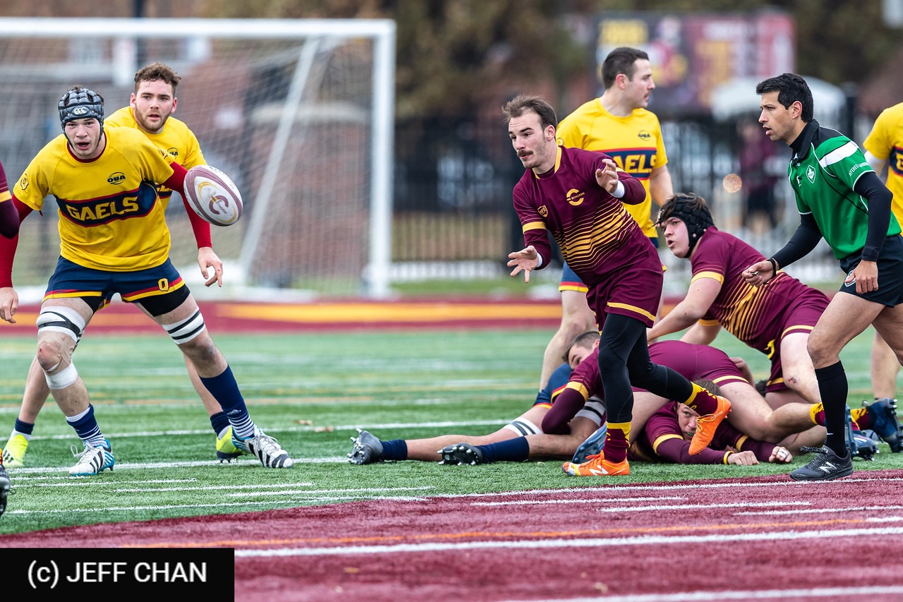 Liam CASEY - Victor DION - Liam GEDDES - Jérôme LEVESQUE -  Queen's University - Université Concordia - Rugby - CANUMENS 2019 - Queen's U vs Concordia U - Bronze Game by Jeff Chan (#CANUMENS1907) Photo by: Jeff Chan | Siuxy Sports 2019-11-24